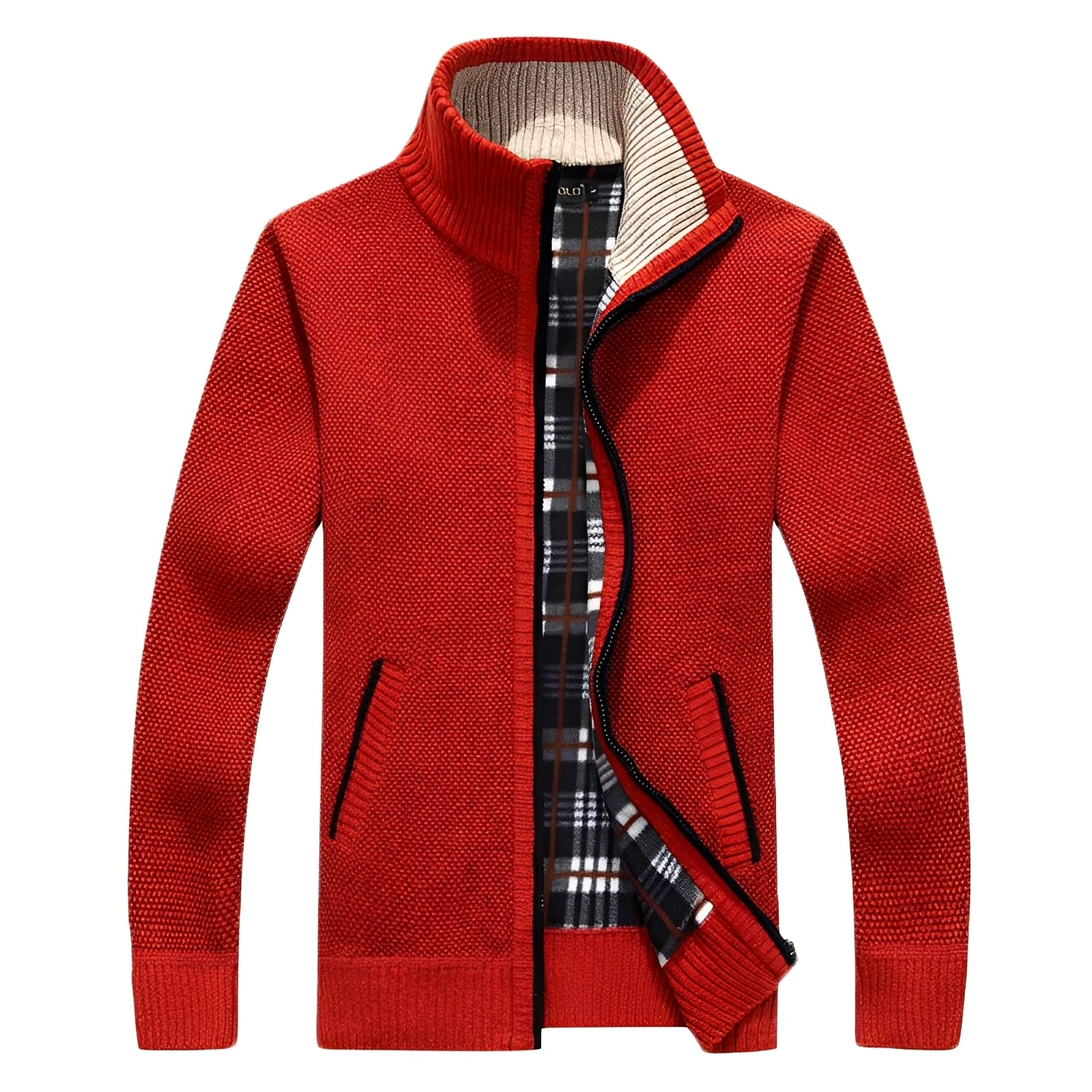 Samson - Giacca casual con fodera in pile per uomo