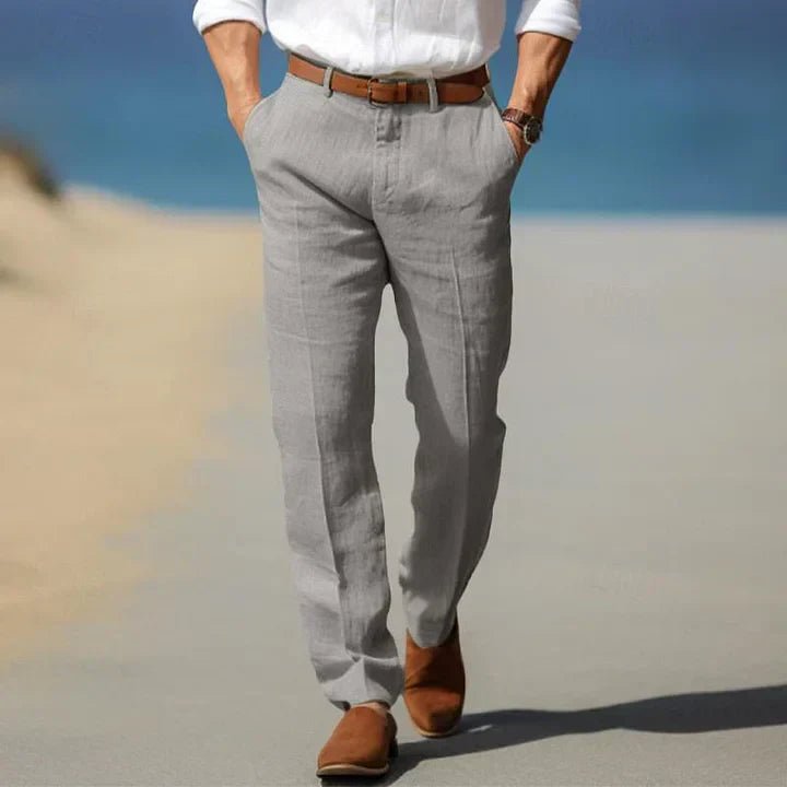 Santi - Pantaloni di Lino Leggeri per Giorni Caldi