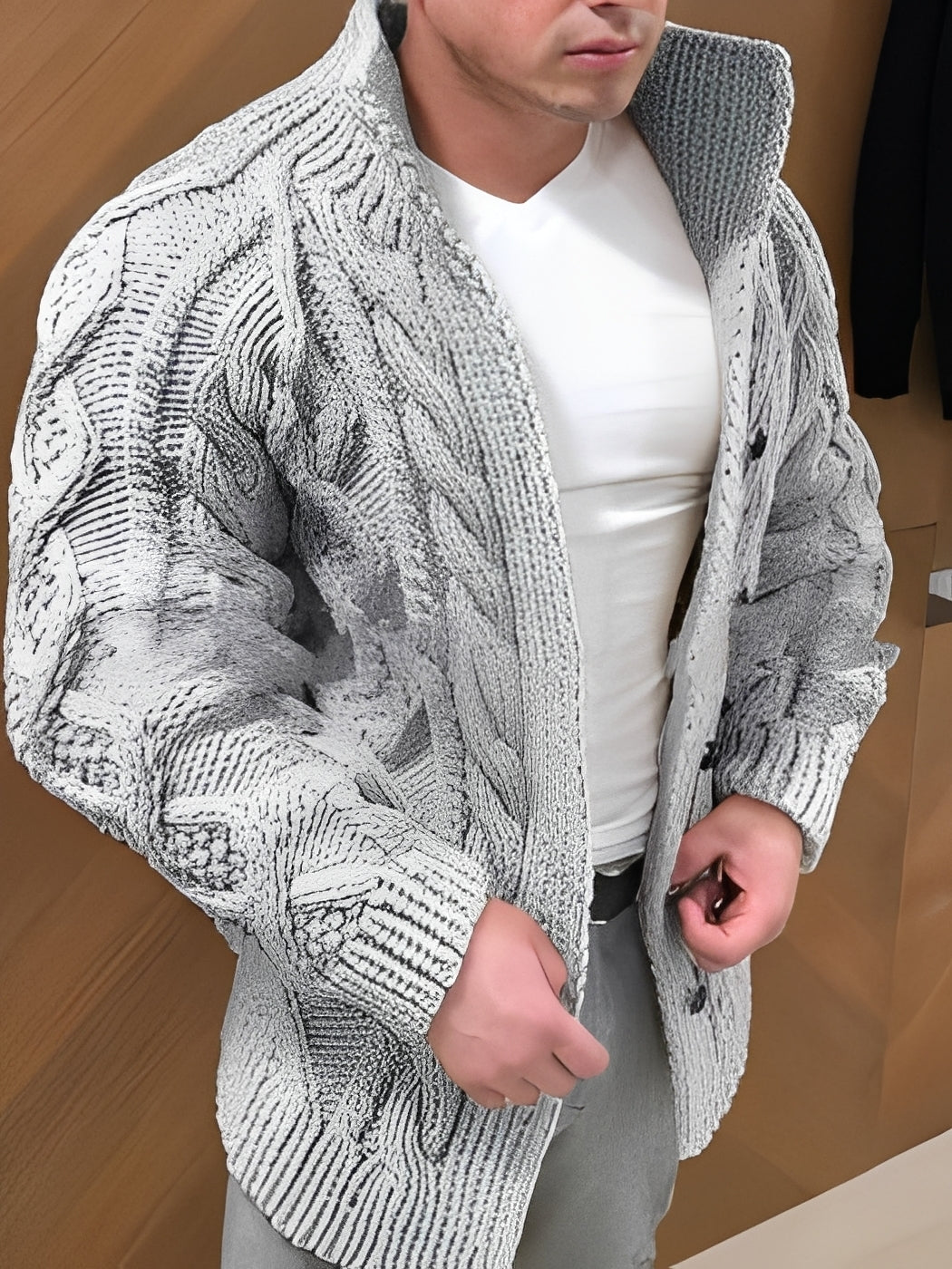 Donovan - Elegante, caldo cardigan per uomini