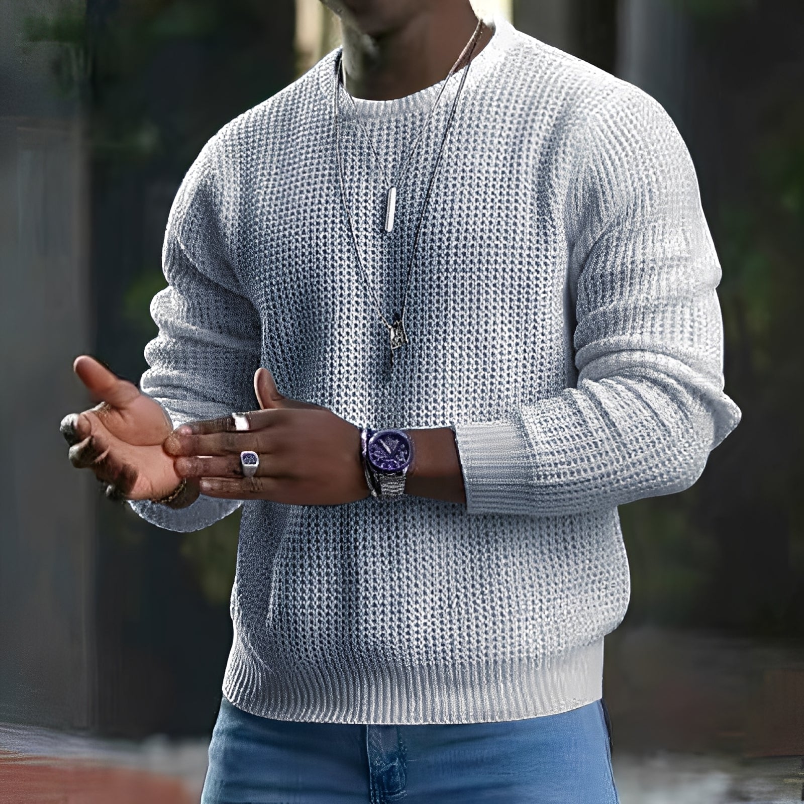 Luke - Maglione a maniche lunghe per uomo
