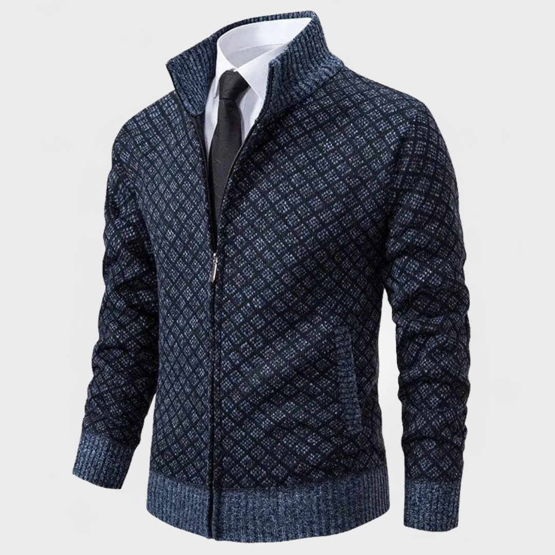 Caius | Maglione Zip-Up Strutturato Moderno