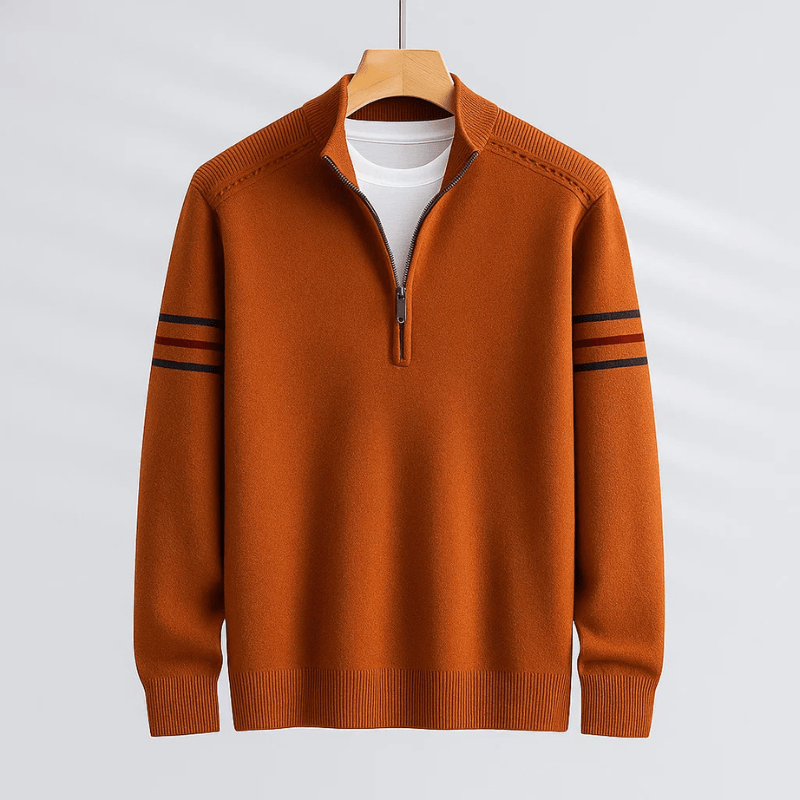 Elijah | Maglione Moderno a Mezzo Zip