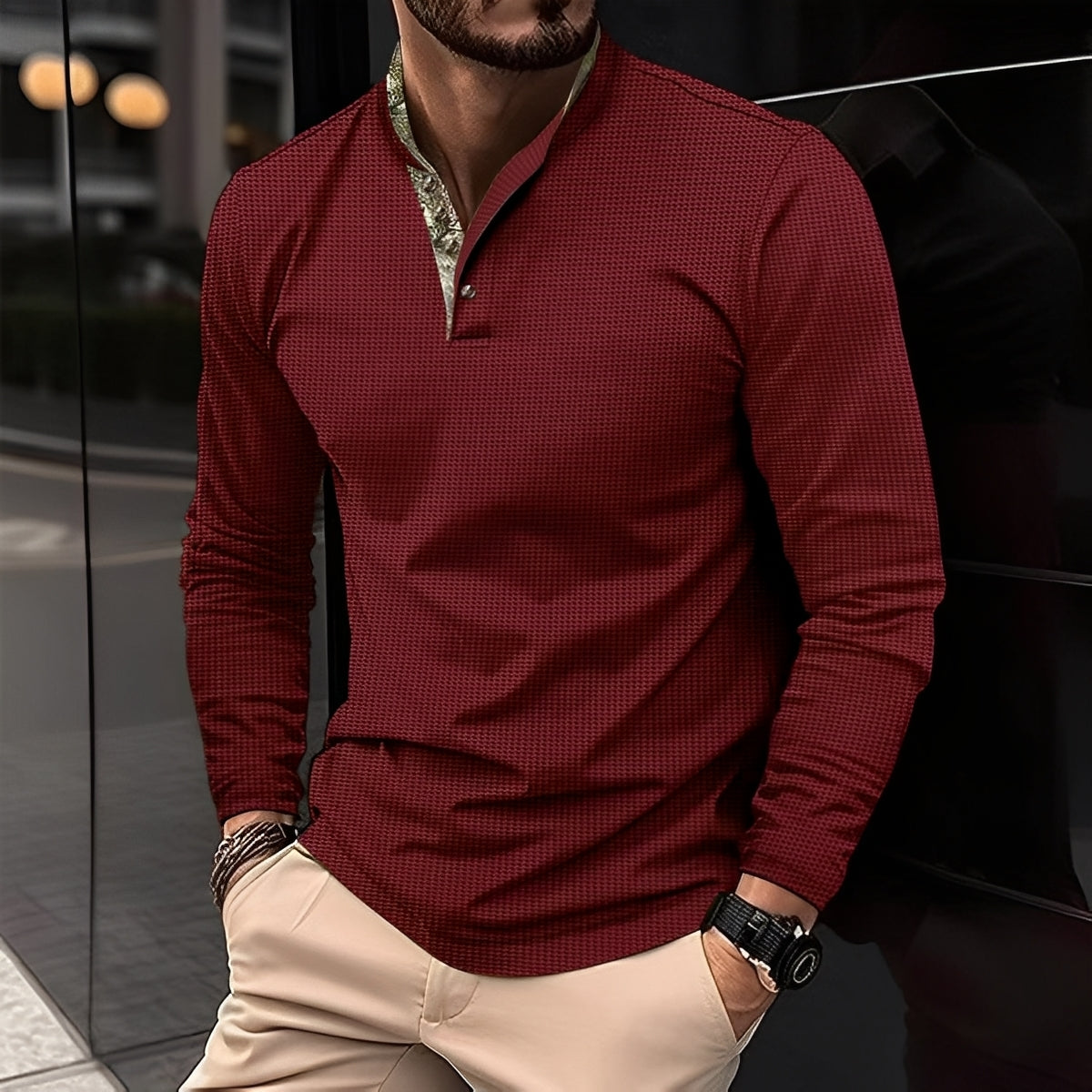 Chester - Moderna Polo con Colletto Revers per Uomo
