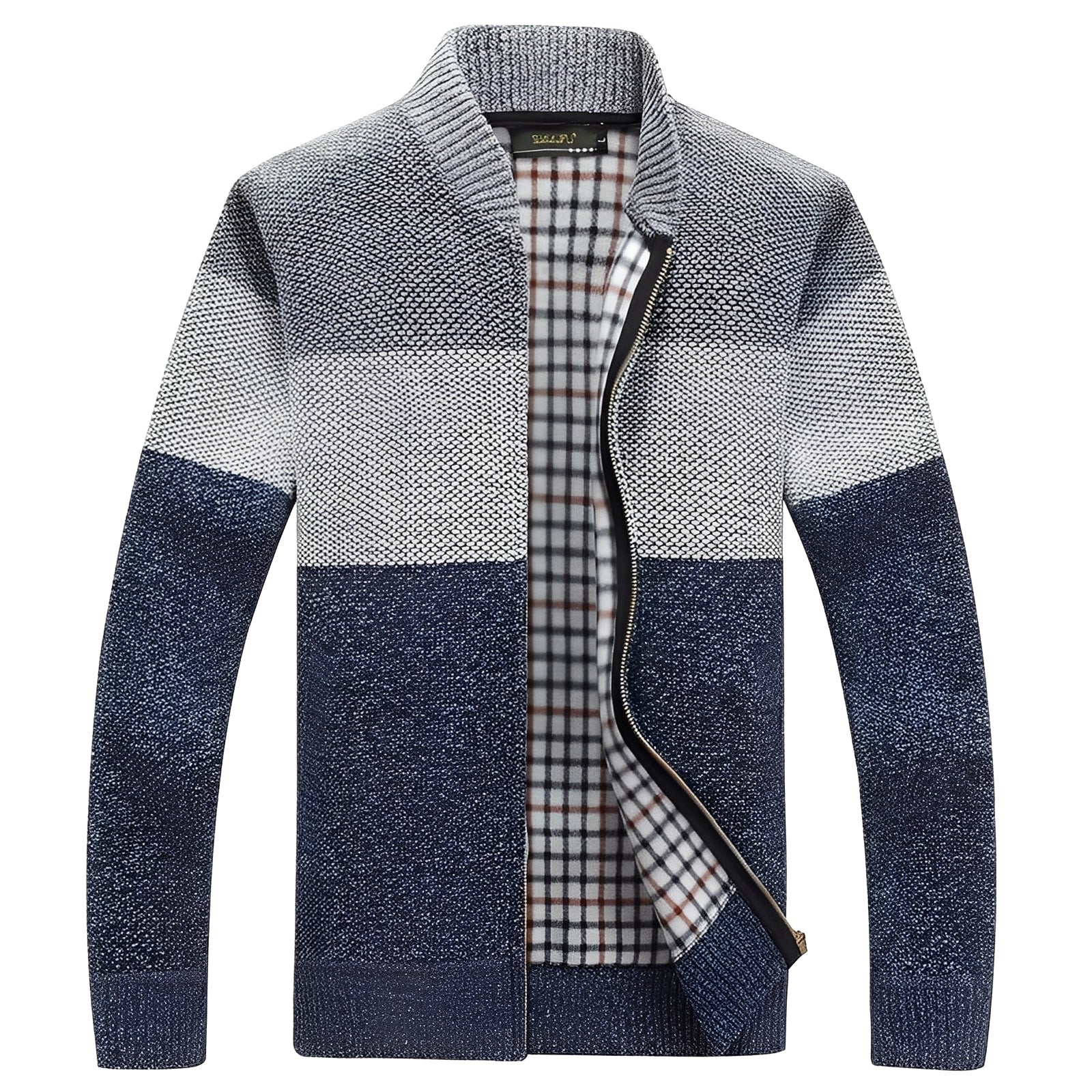 Shaw - Classica Cardigan con Fodera per Uomini