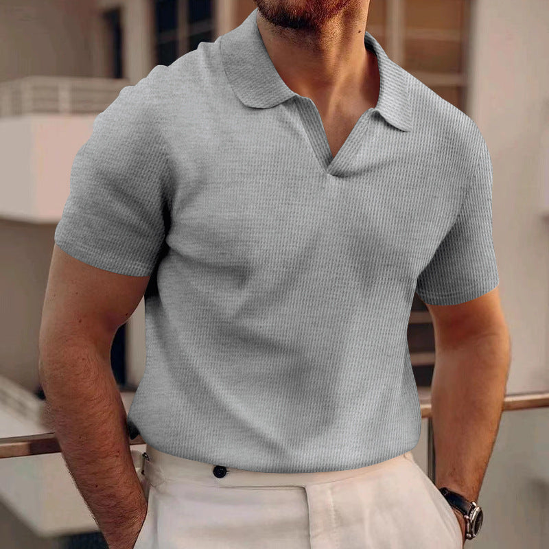 David - Semplice Maglia Polo a Nido d'Ape per Uomo