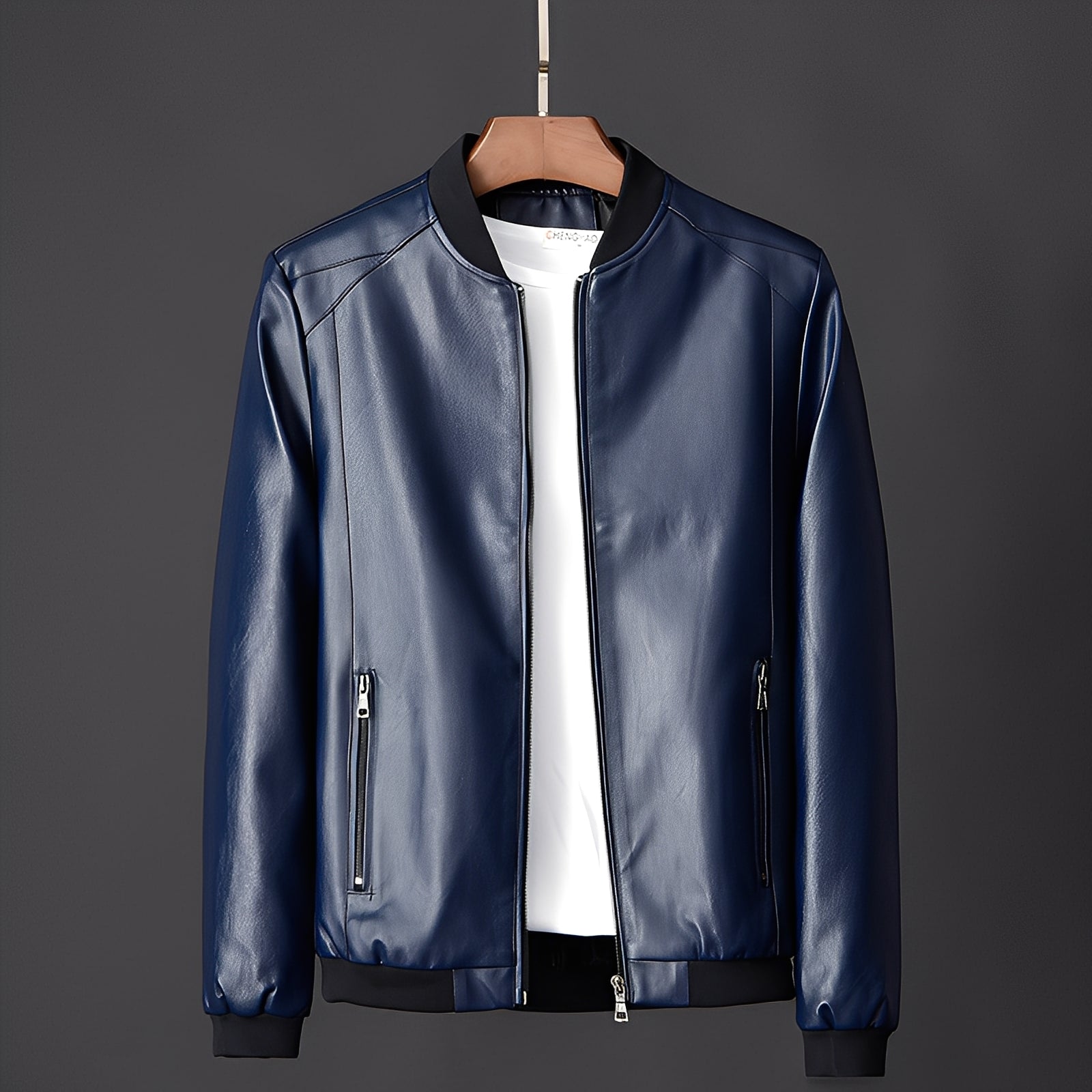 Jeremy - Giacca in pelle da biker elegante per uomini
