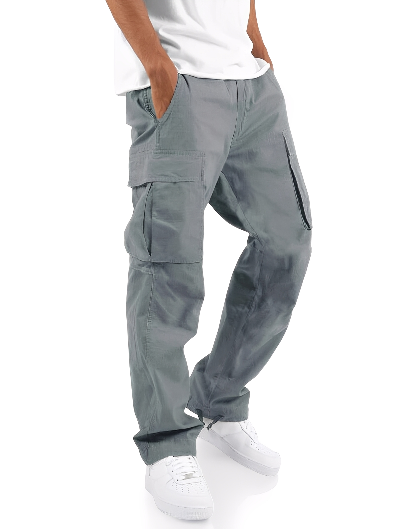 Cooper - Pantaloni cargo casual con coulisse per uomini