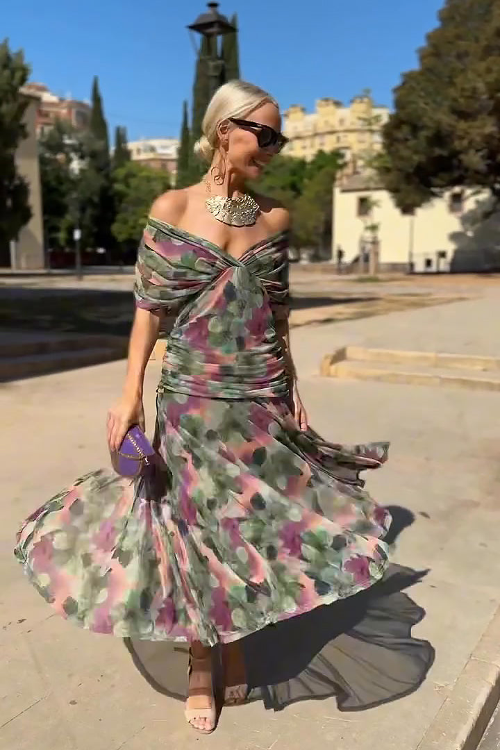 Lorenza™ | Abito maxi elegante con scollo a V