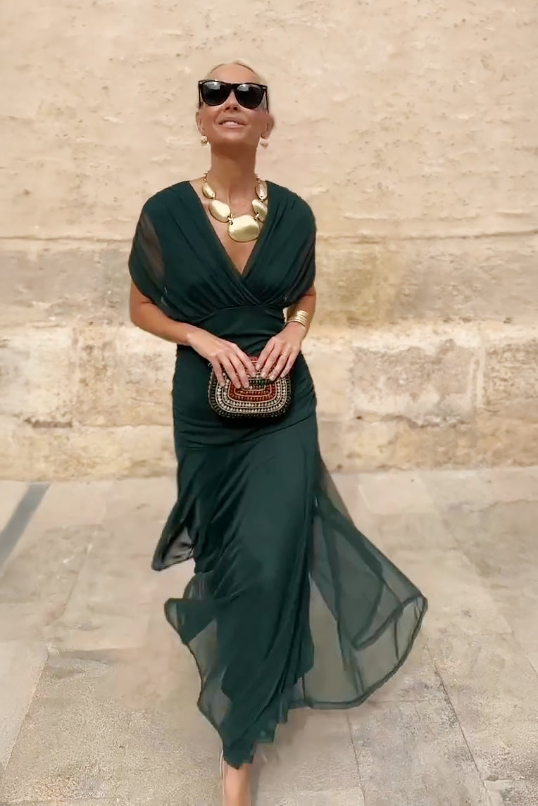 Lorenza™ | Abito maxi elegante con scollo a V