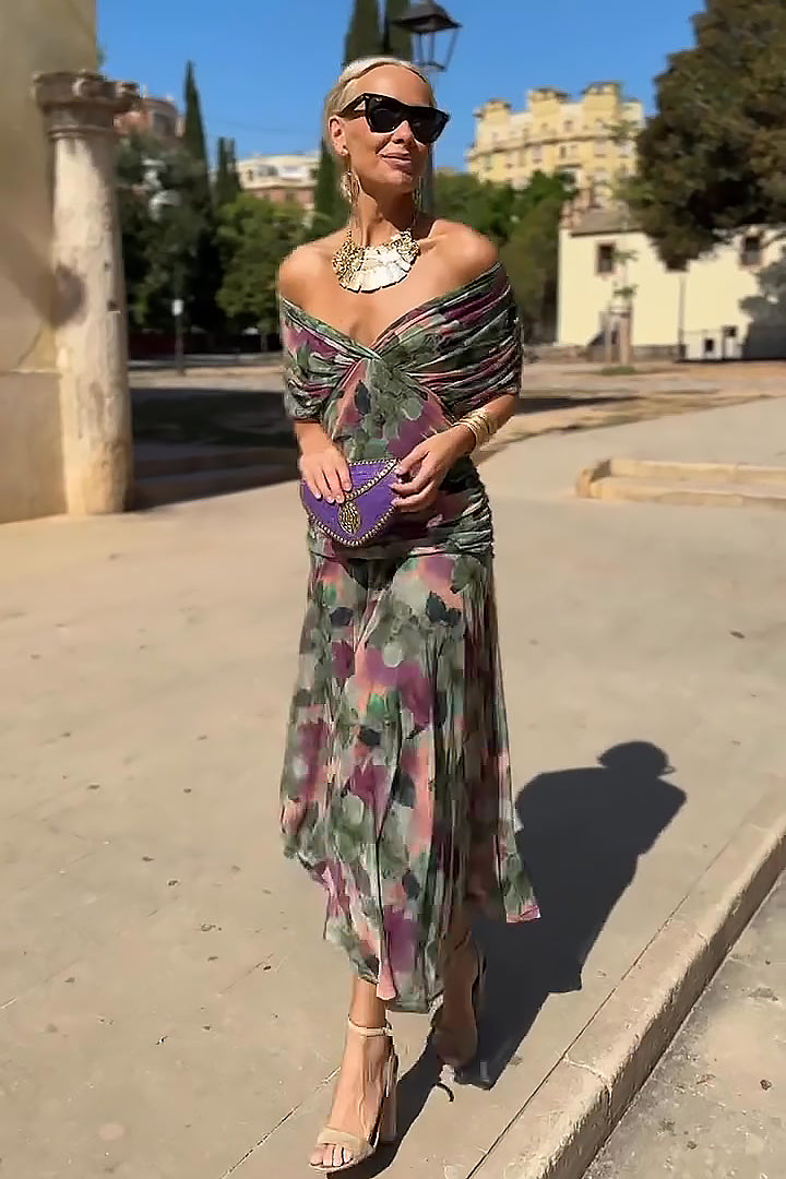 Lorenza™ | Abito maxi elegante con scollo a V