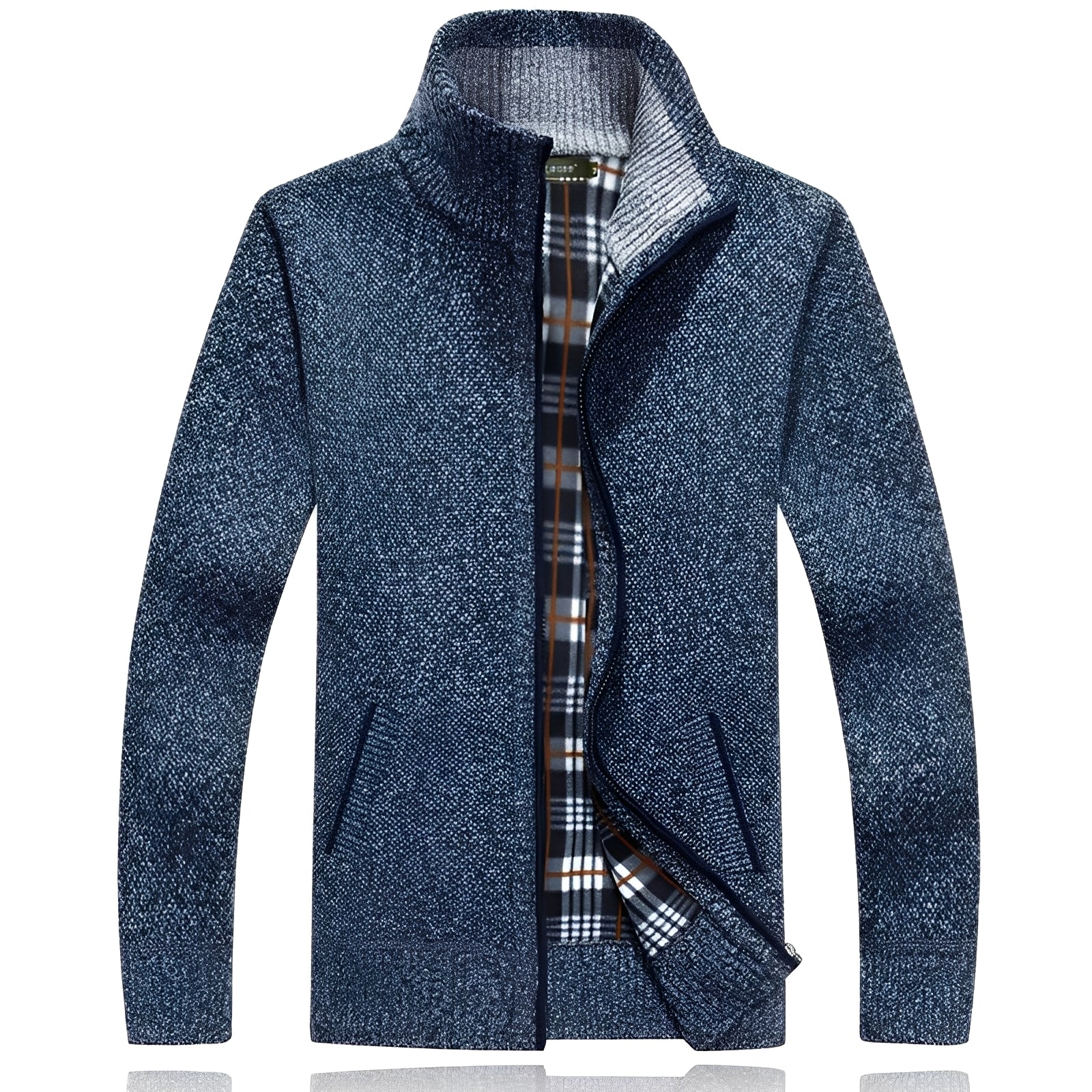 Malinda - Cardigan elegante con morbida fodera in pile per uomo