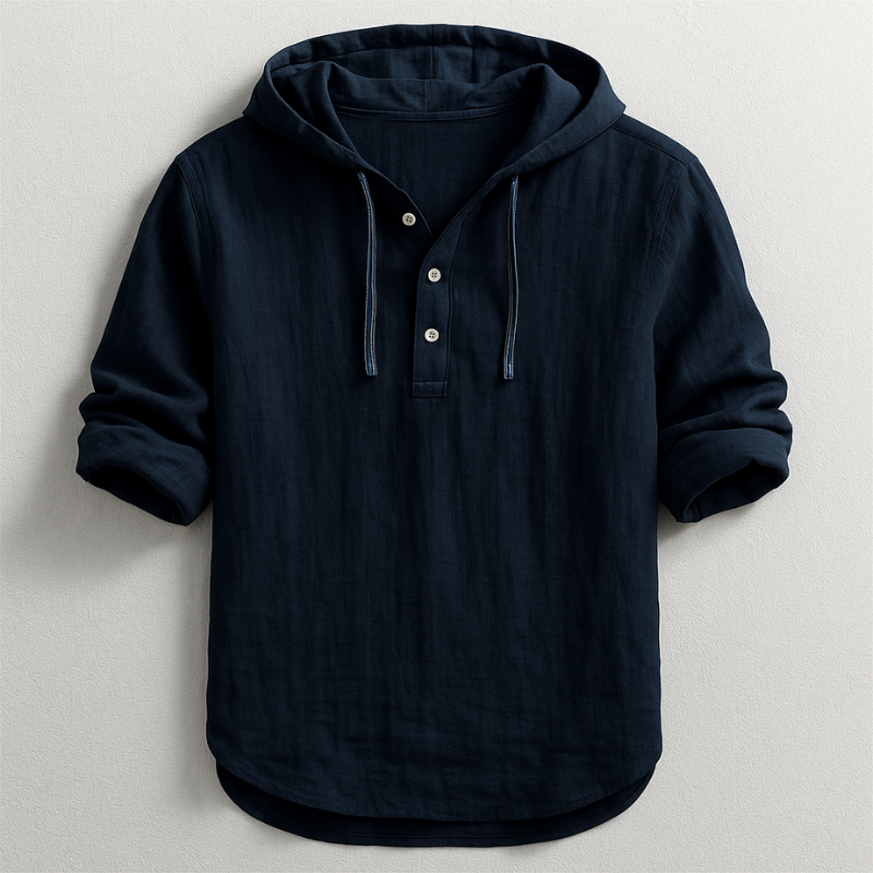 Lorenzo™ | Camicia con cappuccio in lino raffinato