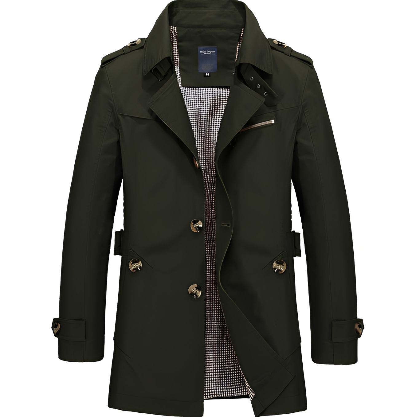 Kolton - Elegante giacca a vento trenchcoat per uomini