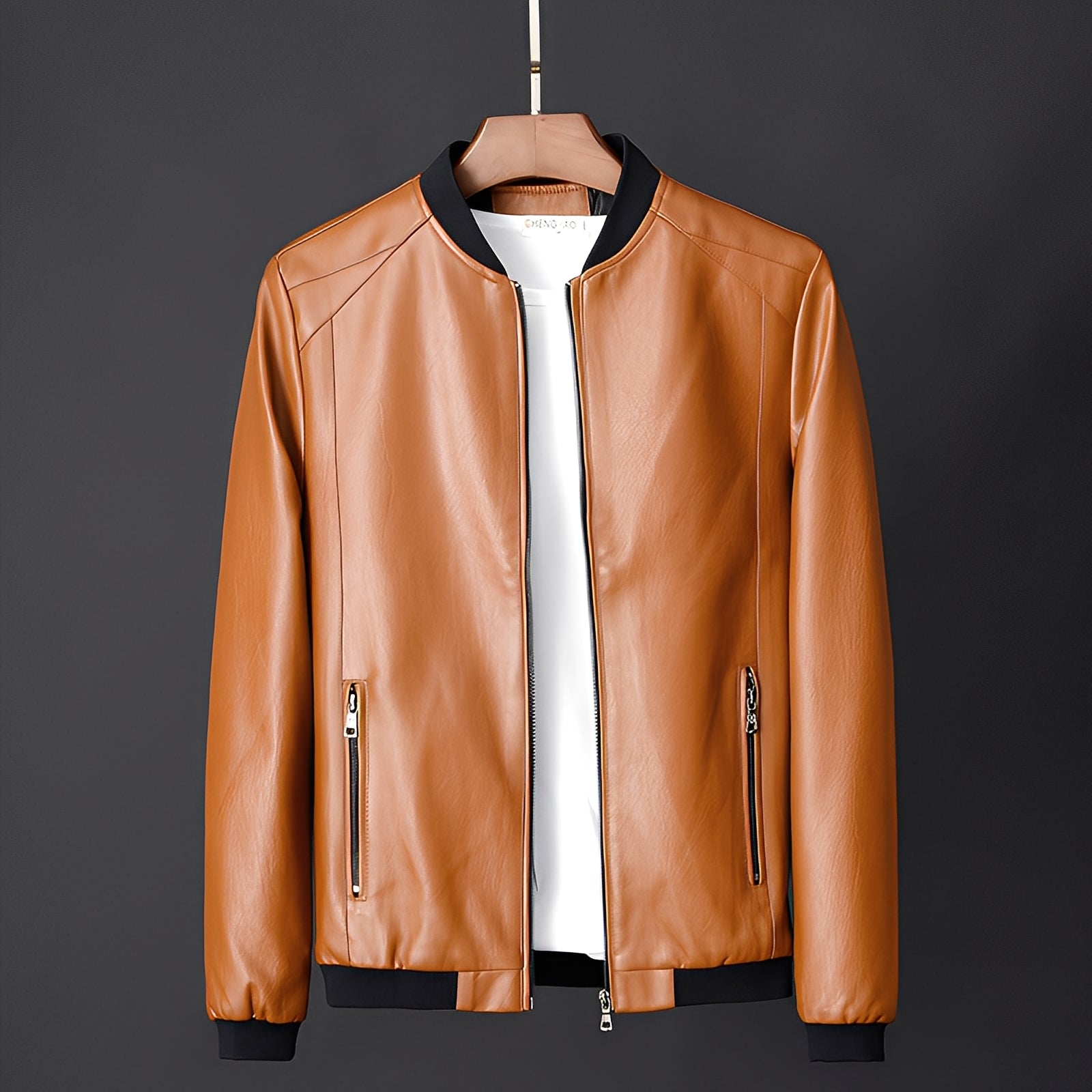 Jeremy - Giacca in pelle da biker elegante per uomini