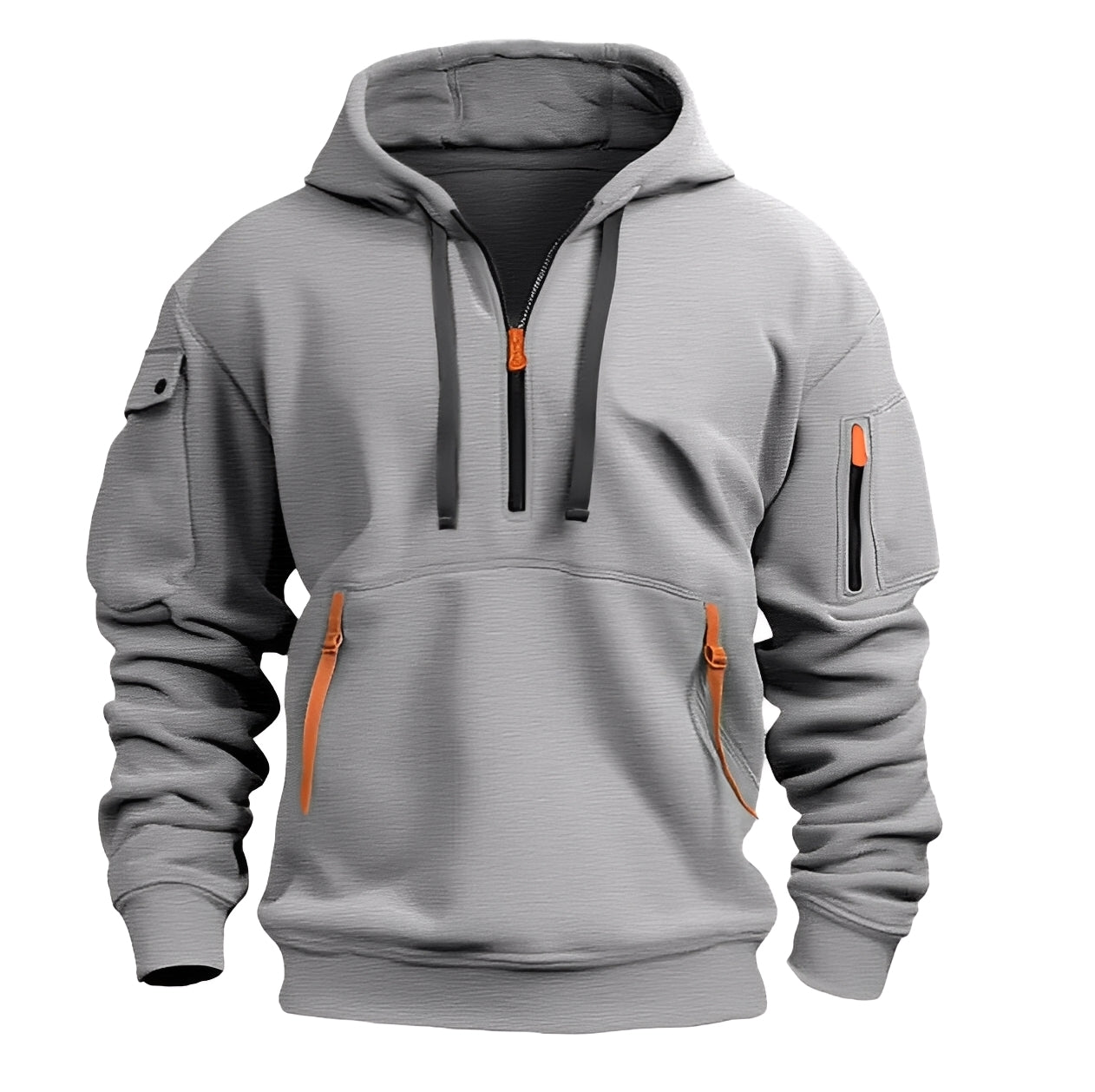 Burton - Felpa con cappuccio ampia con mezza zip per uomo
