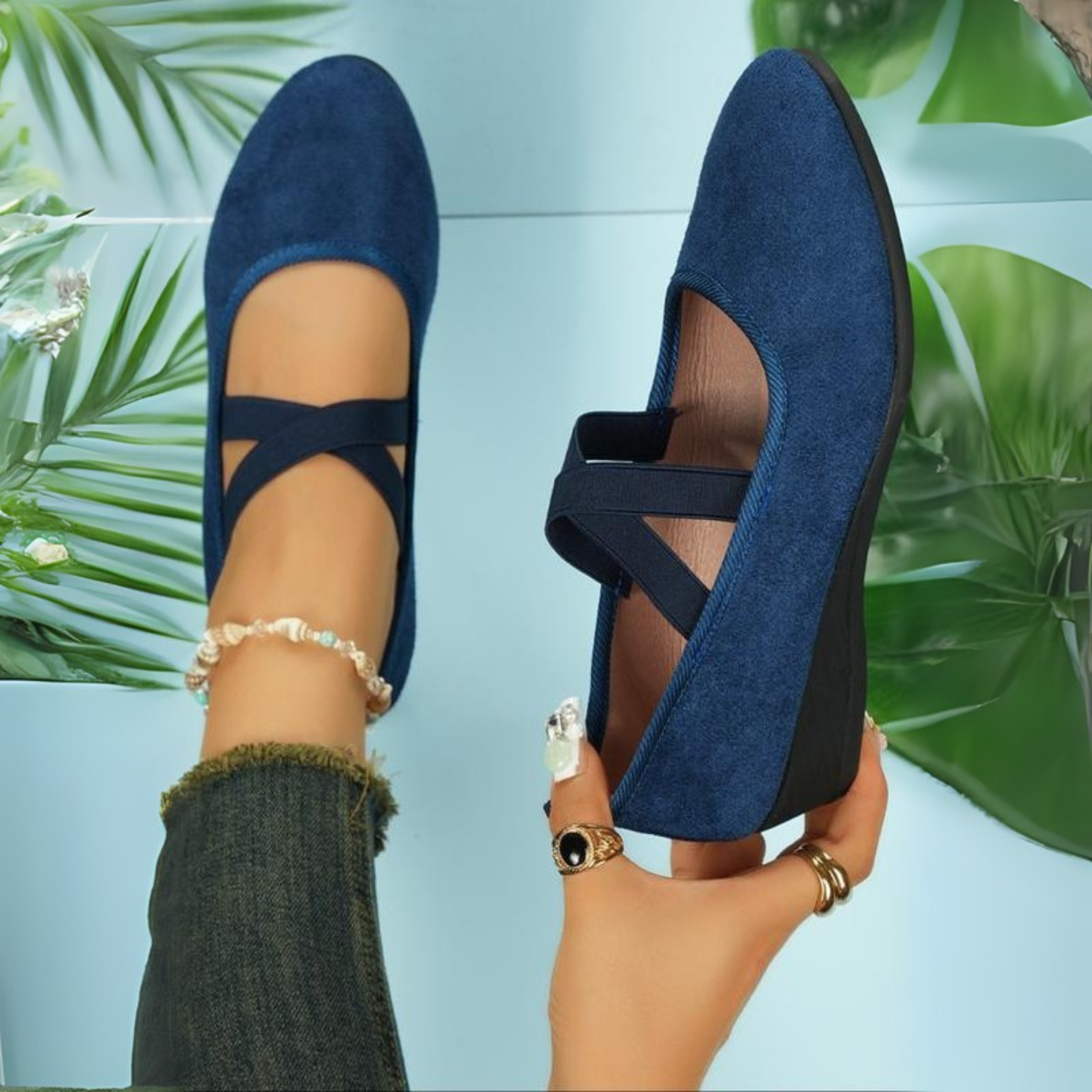 Calerinne™ | Ballerine con zeppa a punta chiusa