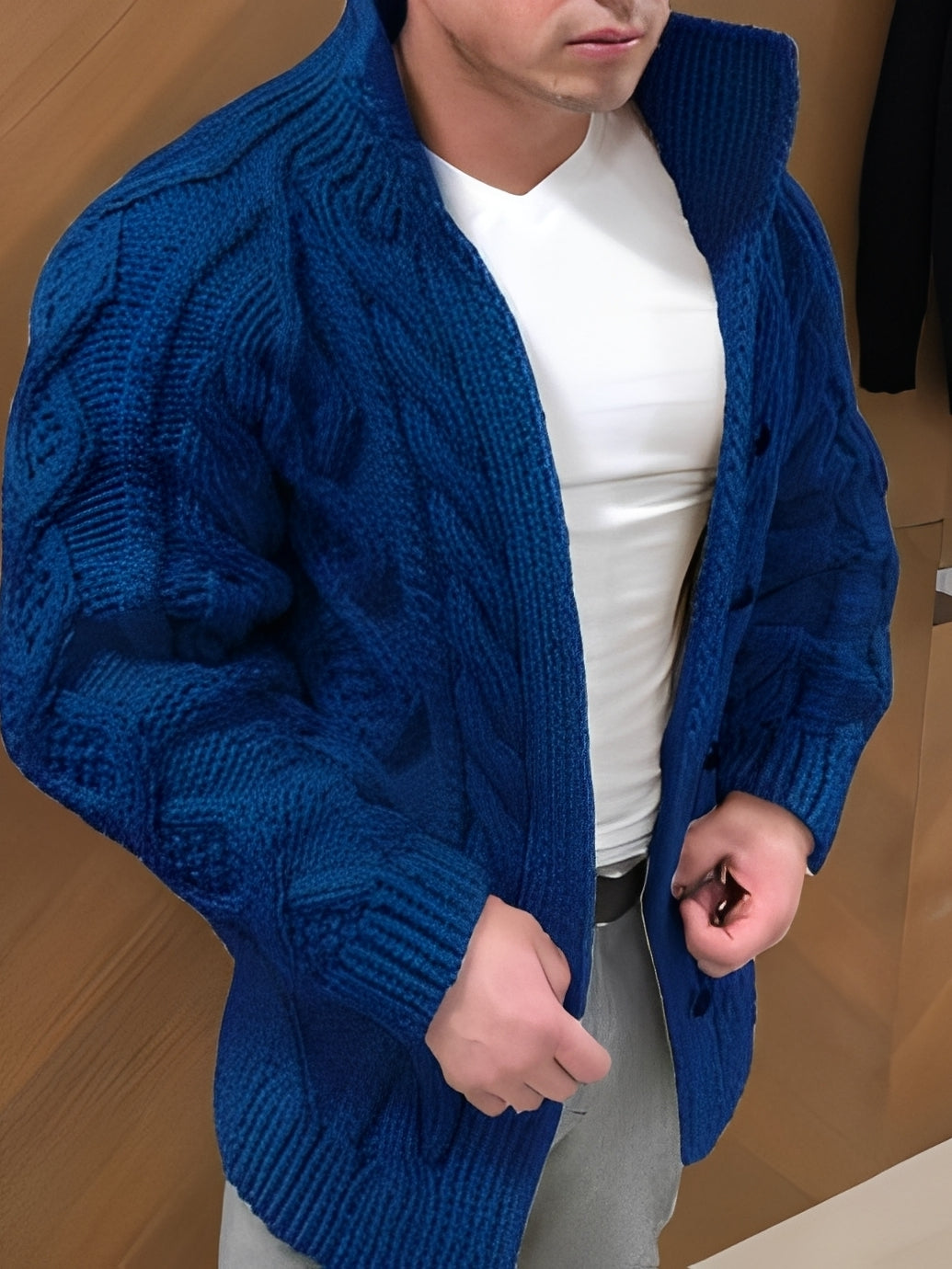 Donovan - Elegante, caldo cardigan per uomini