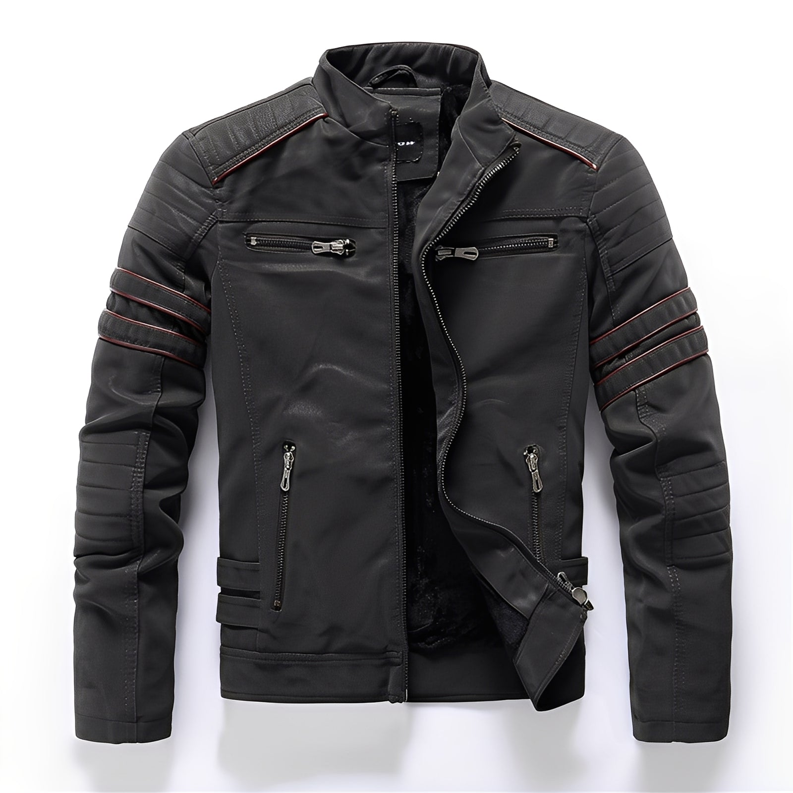 Dillan - Elegante giacca in pelle da moto per uomo