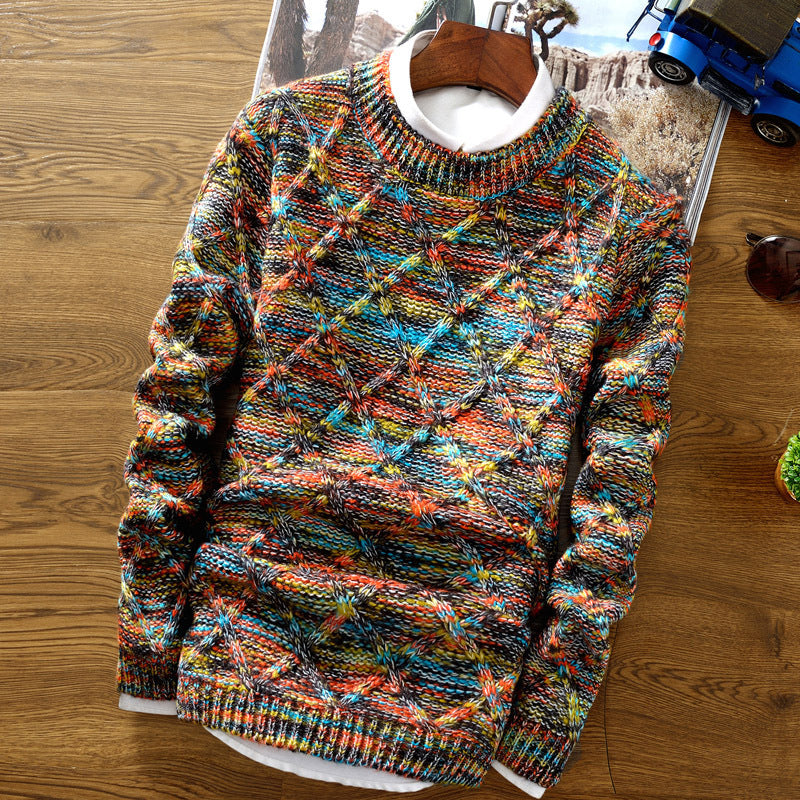 Francis - Caldo, colorato maglione invernale per uomo