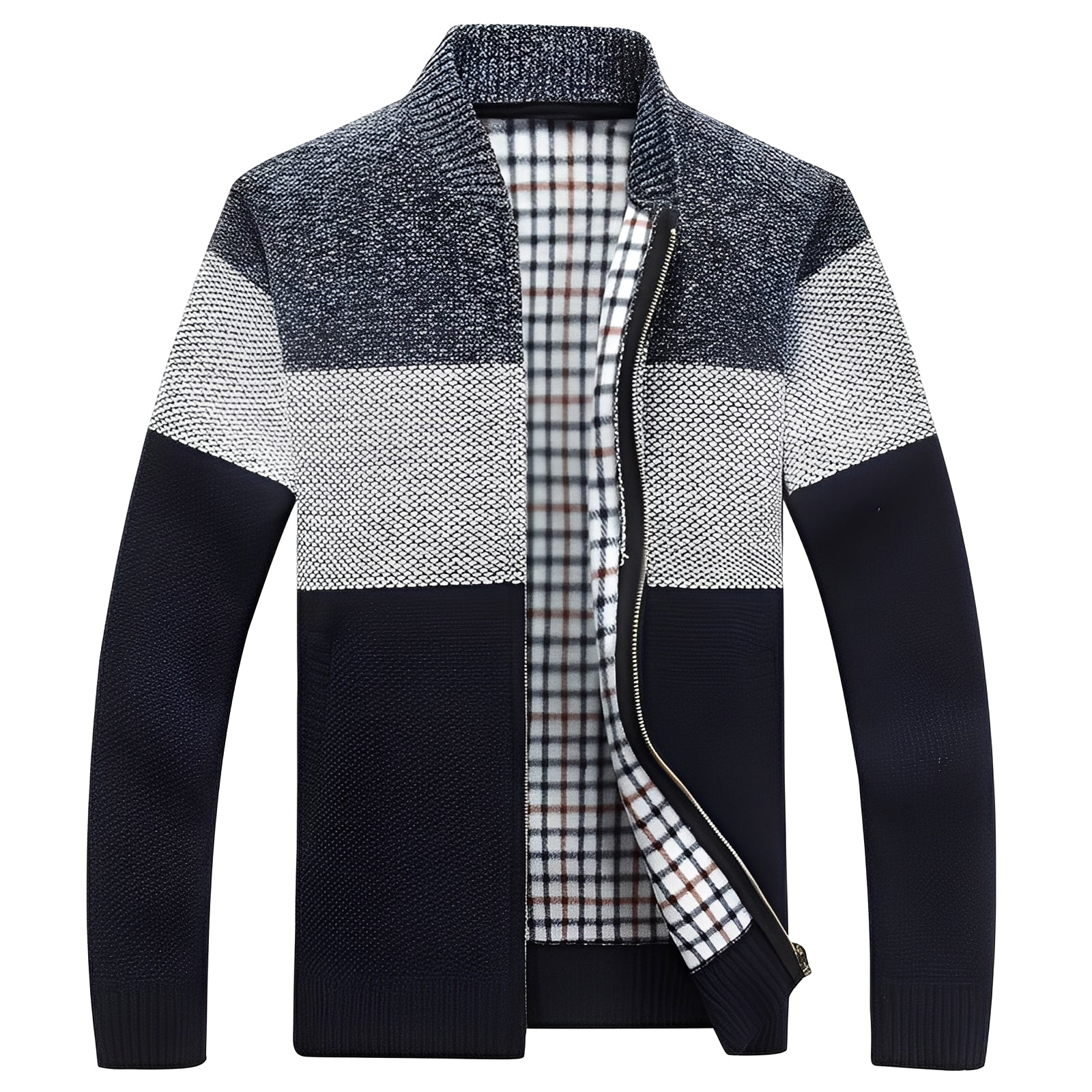 Shaw - Classica Cardigan con Fodera per Uomini
