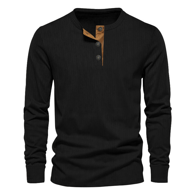 Dwaine - Camicia casual a maniche lunghe in cord per uomo