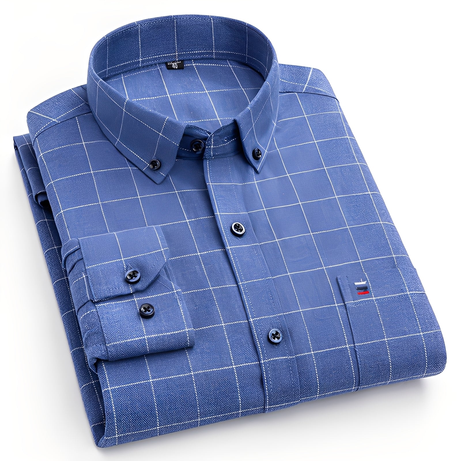 Nikolas - Camicia casual a quadri in cotone per uomo