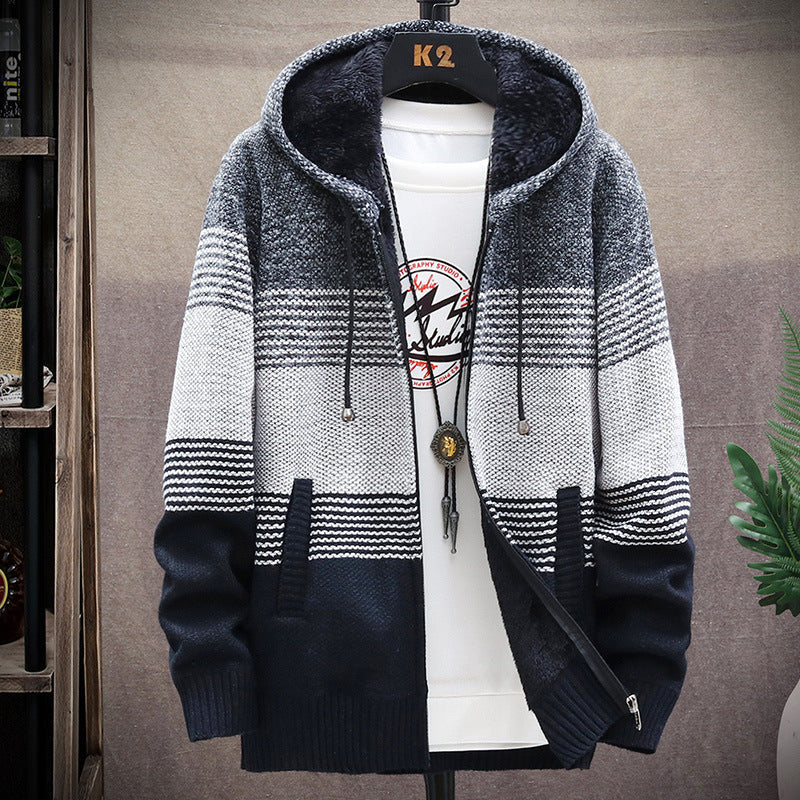 Dawson - Giacca lunga casual con cappuccio per uomo