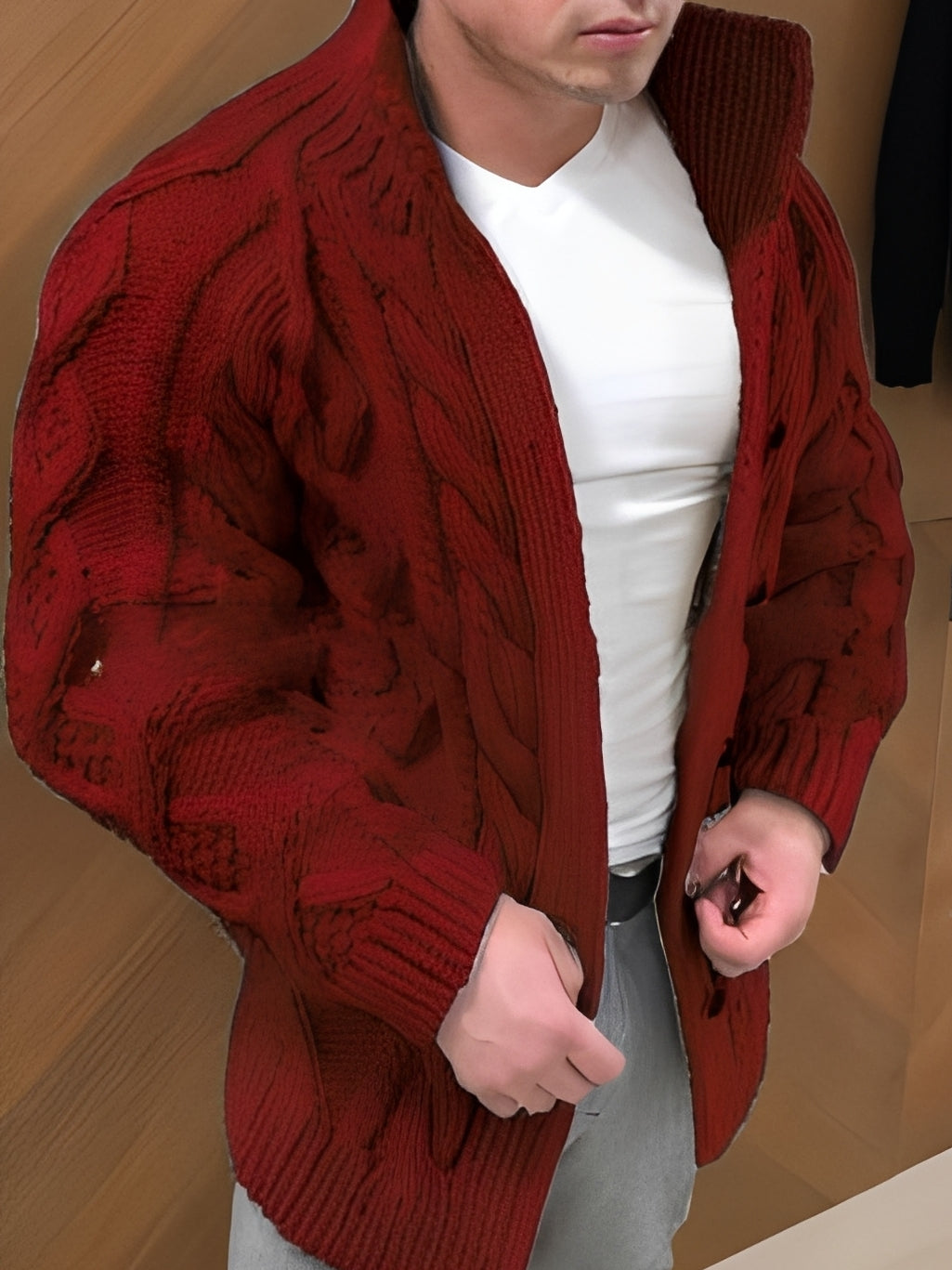 Donovan - Elegante, caldo cardigan per uomini