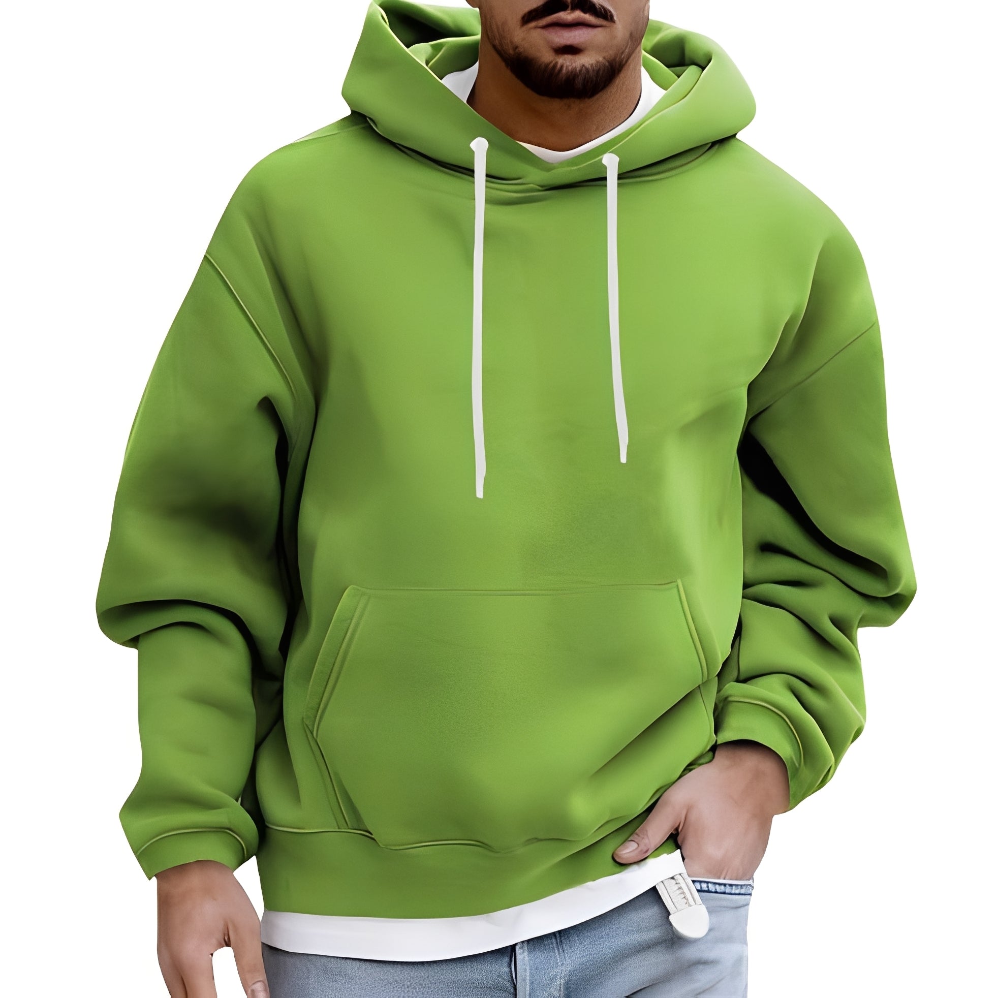 Rupert - Casual hoodie con tasca per uomini