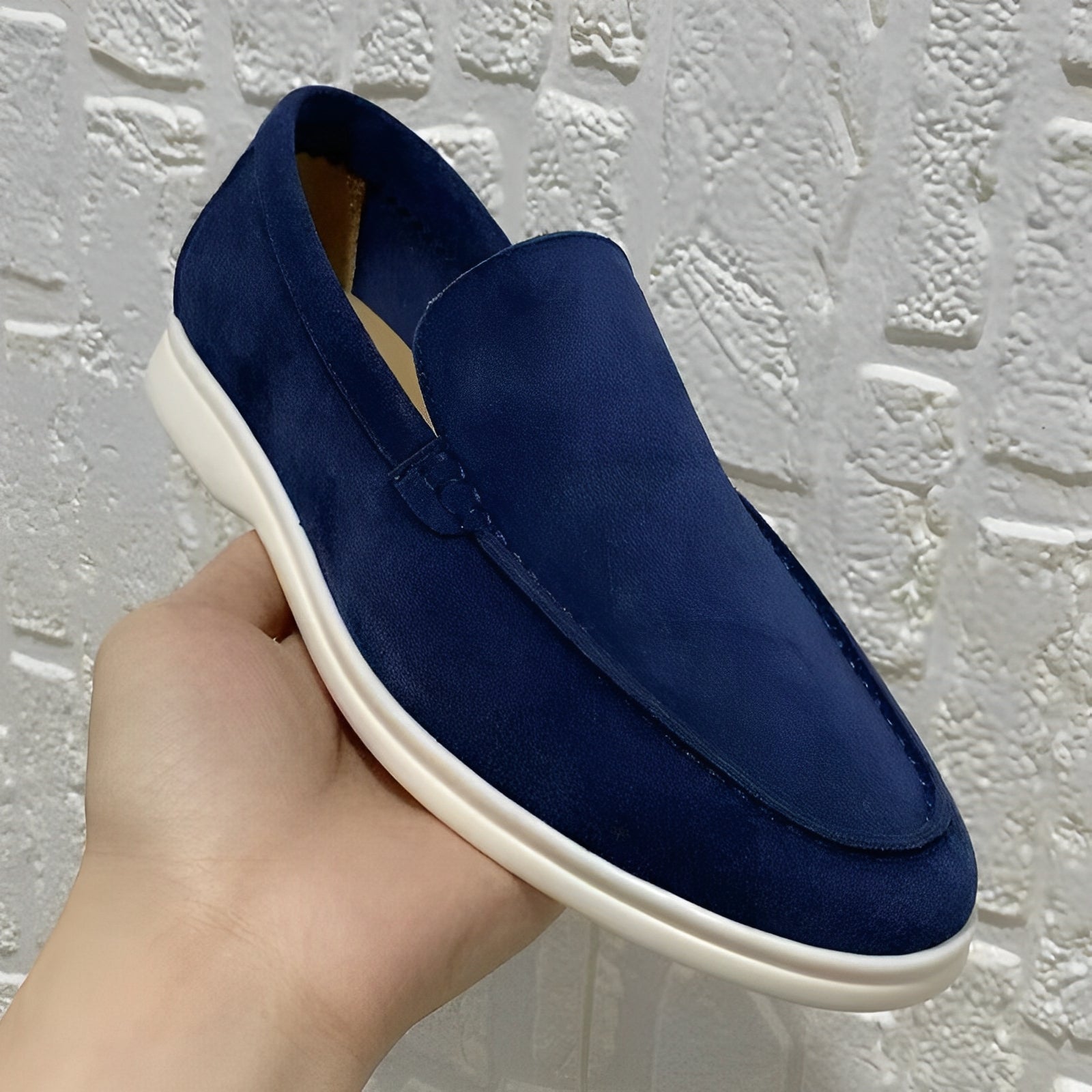 Dominick - Mocassini in pelle scamosciata per uomo