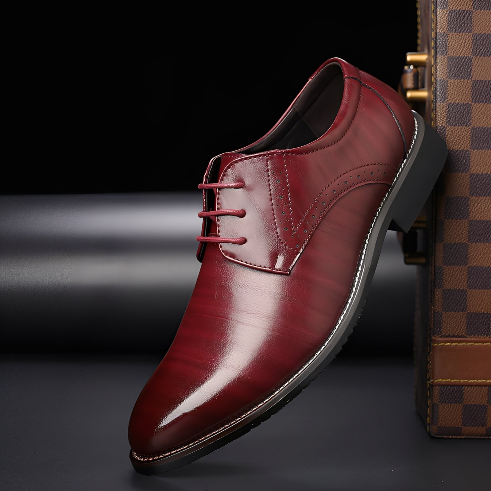 Beckham - Scarpe Formali Stringate in Stile Brogue per Uomini