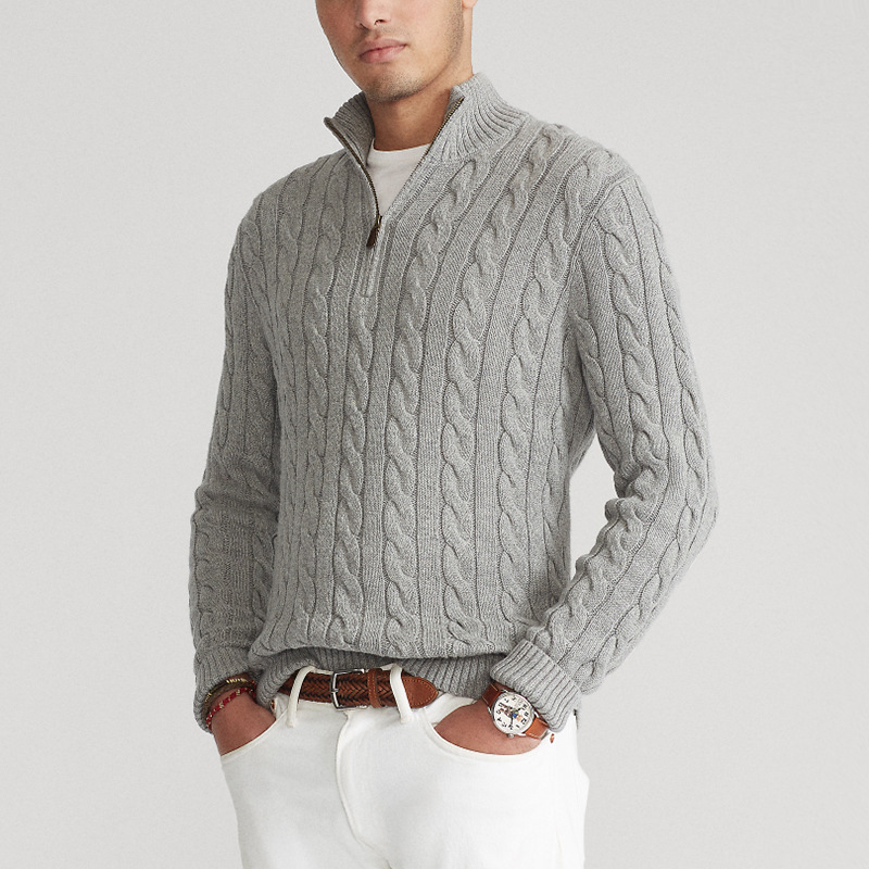 Adrien - Maglione con mezza zip