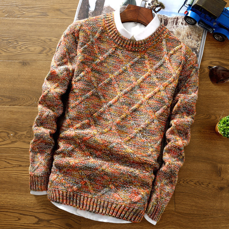 Francis - Caldo, colorato maglione invernale per uomo