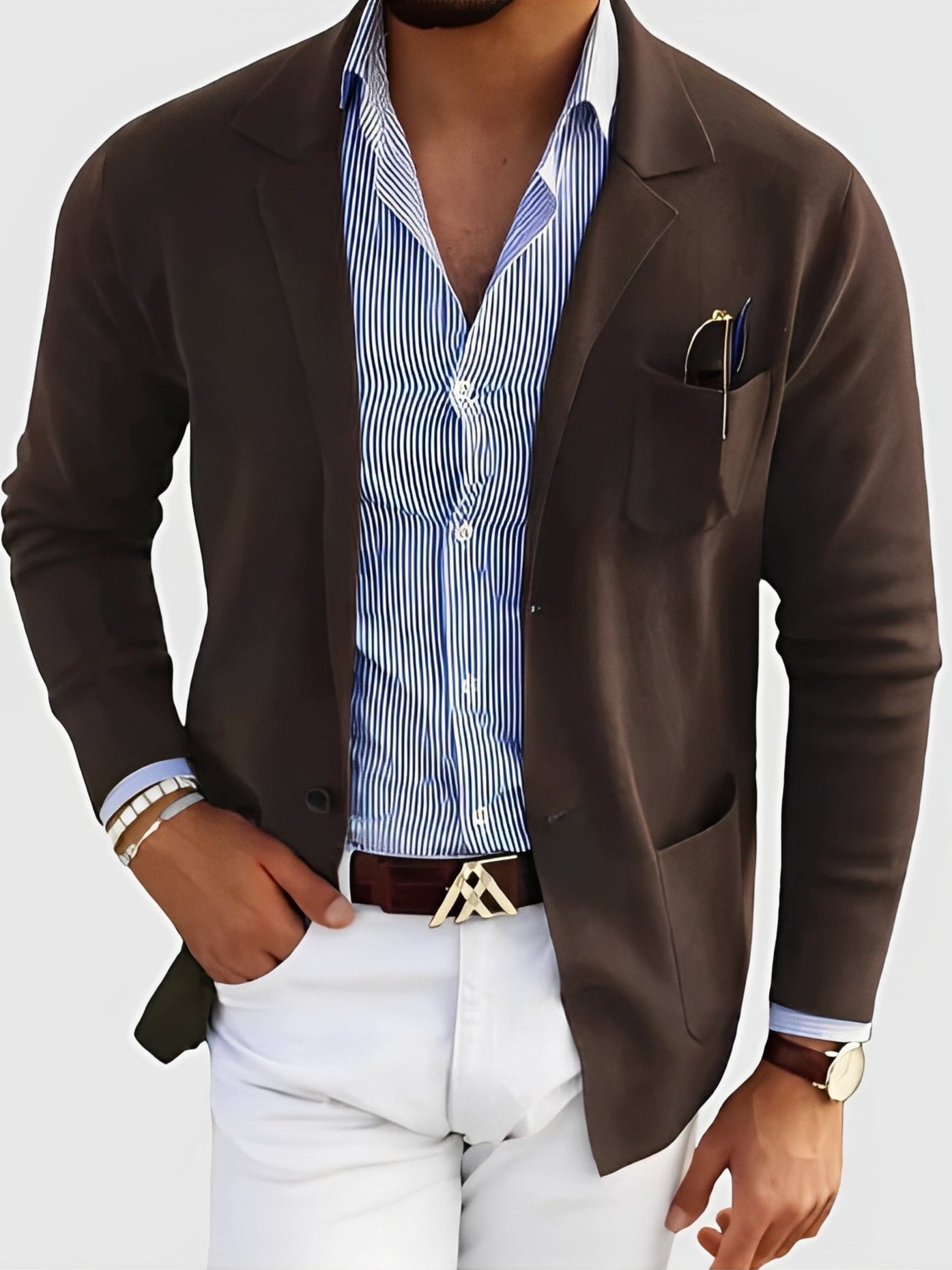 Jordan - Elegante Blazer con Tasche per Uomini