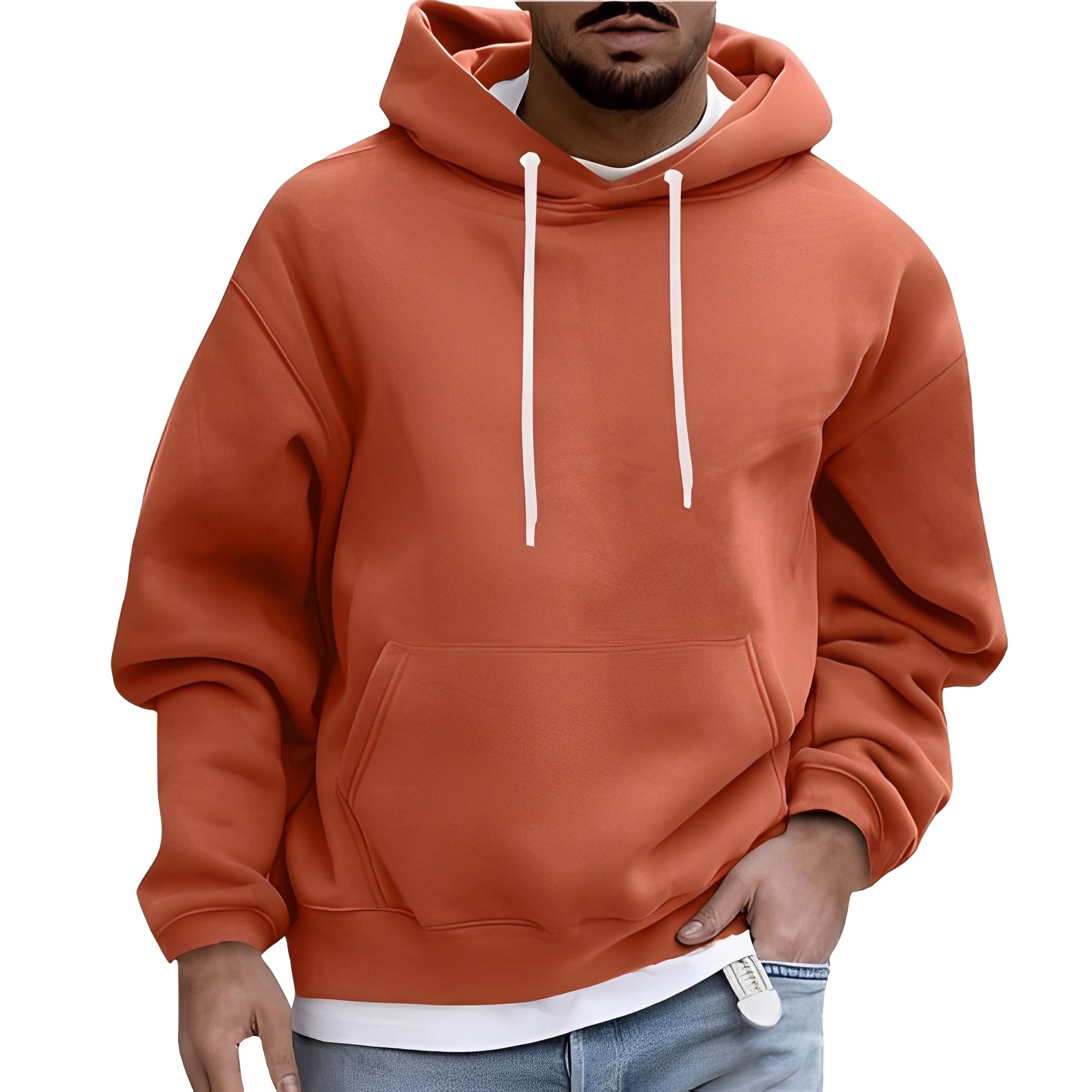 Rupert - Casual hoodie con tasca per uomini