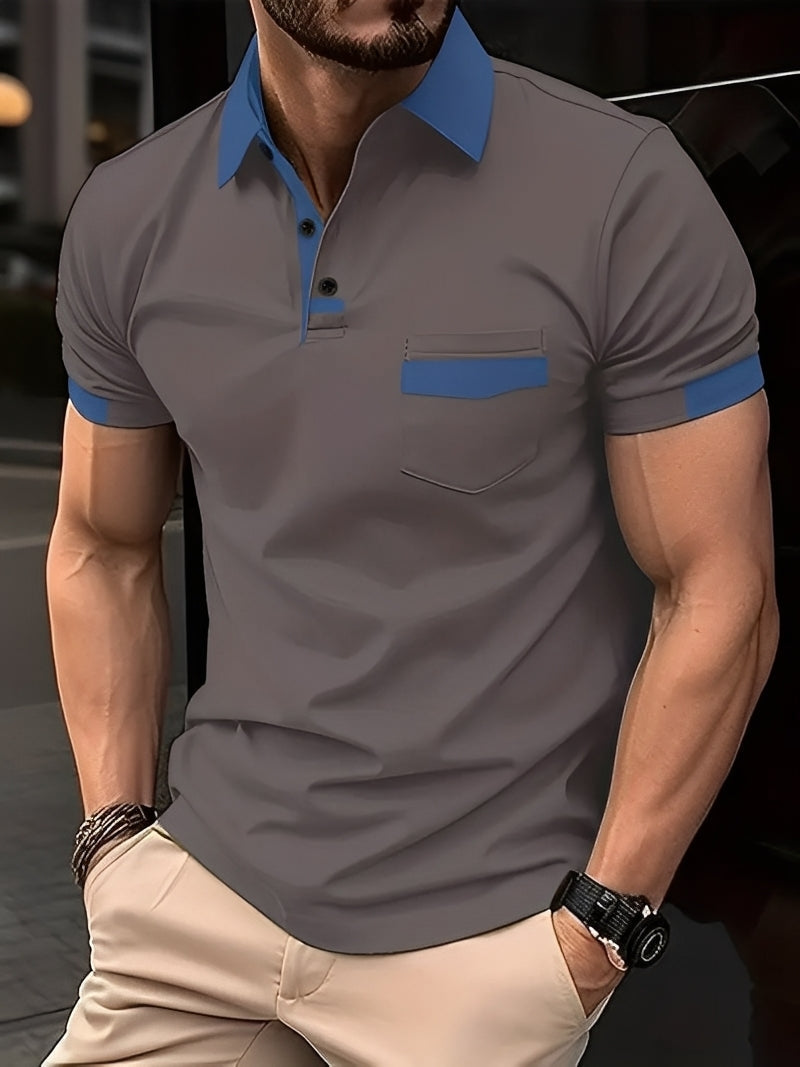 Darwin - Polo Slim-Fit Casual per Uomo