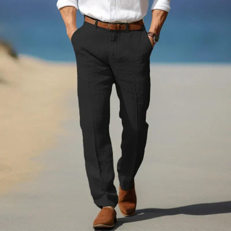 Santi - Pantaloni di Lino Leggeri per Giorni Caldi