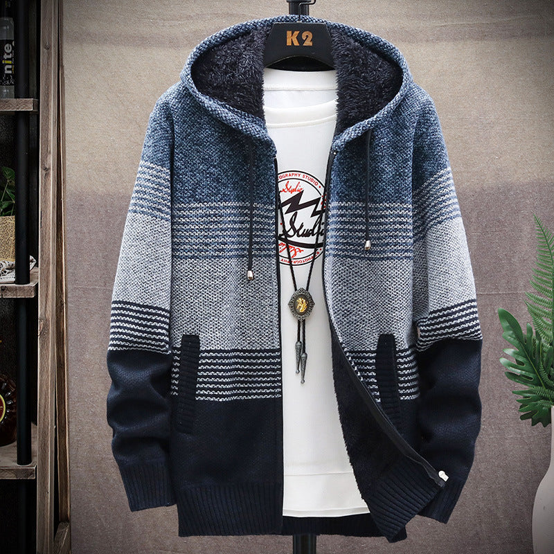 Dawson - Giacca lunga casual con cappuccio per uomo