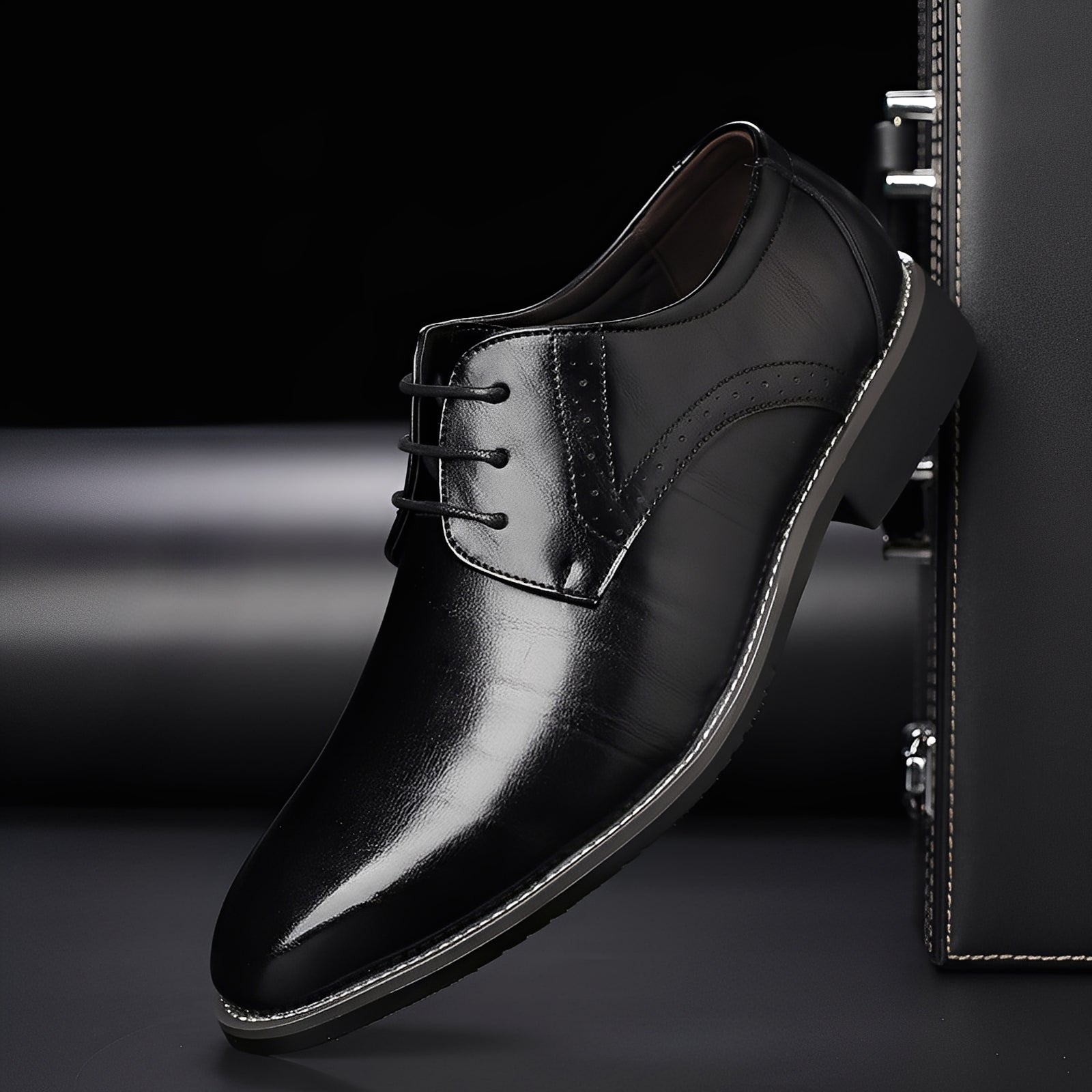 Beckham - Scarpe Formali Stringate in Stile Brogue per Uomini