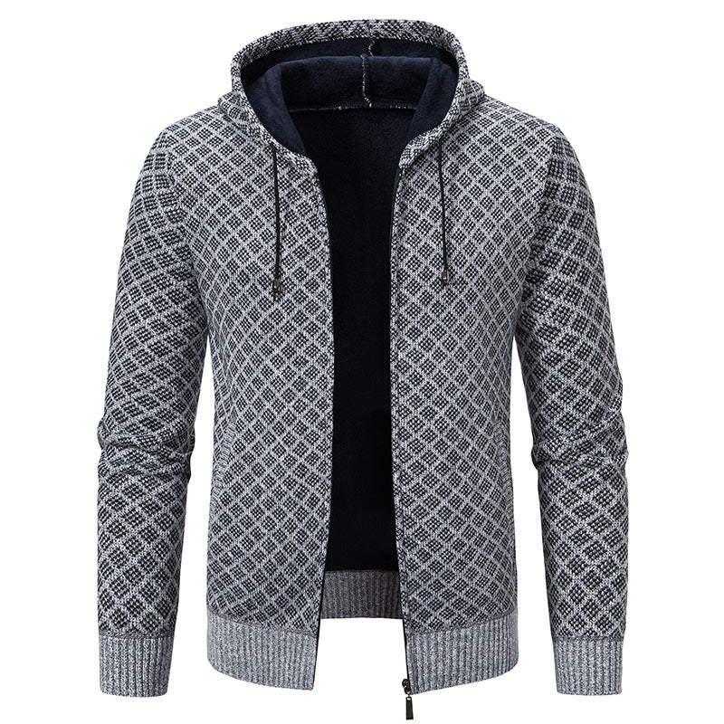 Winton - Elegante, stretta giacca con cappuccio per uomo