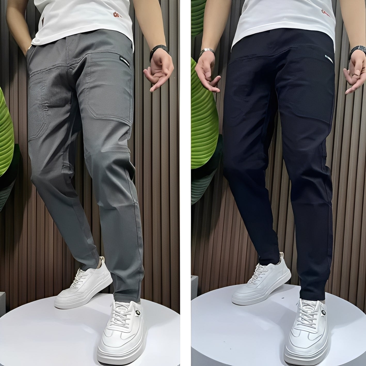 Raynard - Eleganti pantaloni cargo elastici per uomini