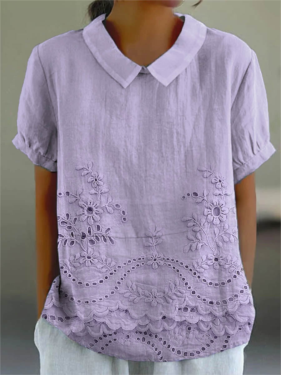 Giulia™ | Camicia Ricamata Floreale