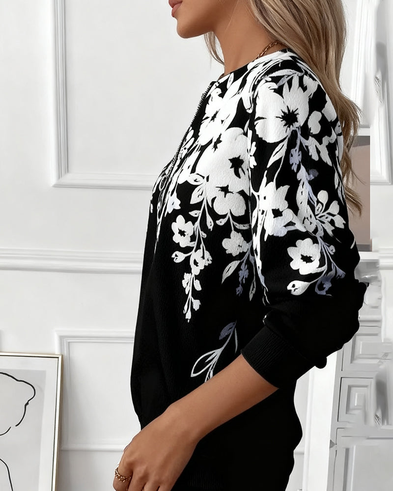 LAVINIA™|FELPA MEZZA ZIP