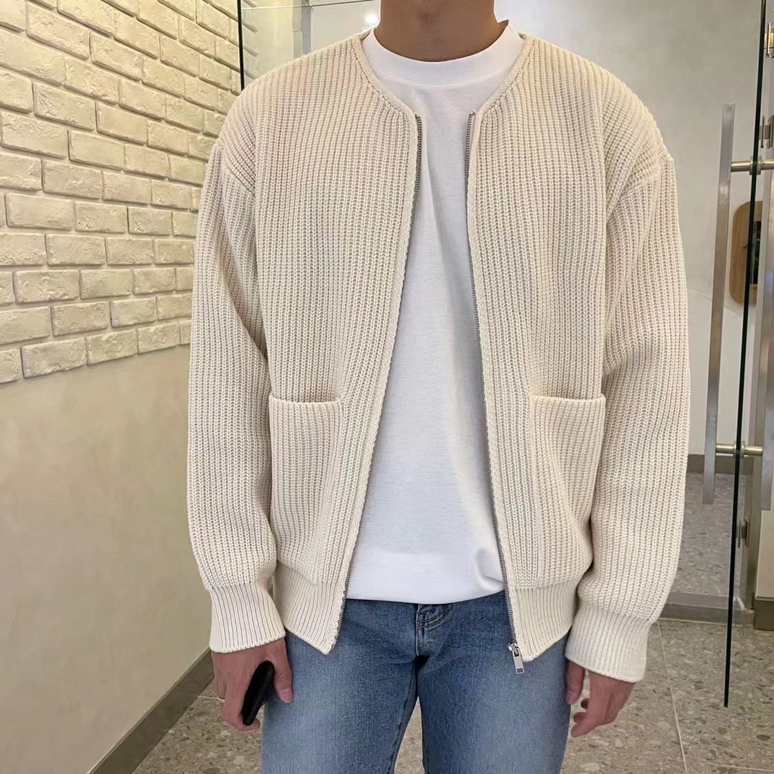 Ronan – Cardigan da uomo in design a maglia