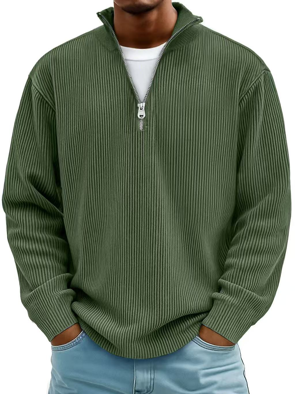 Lorenzo | Maglione Moderno con Mezza Zip