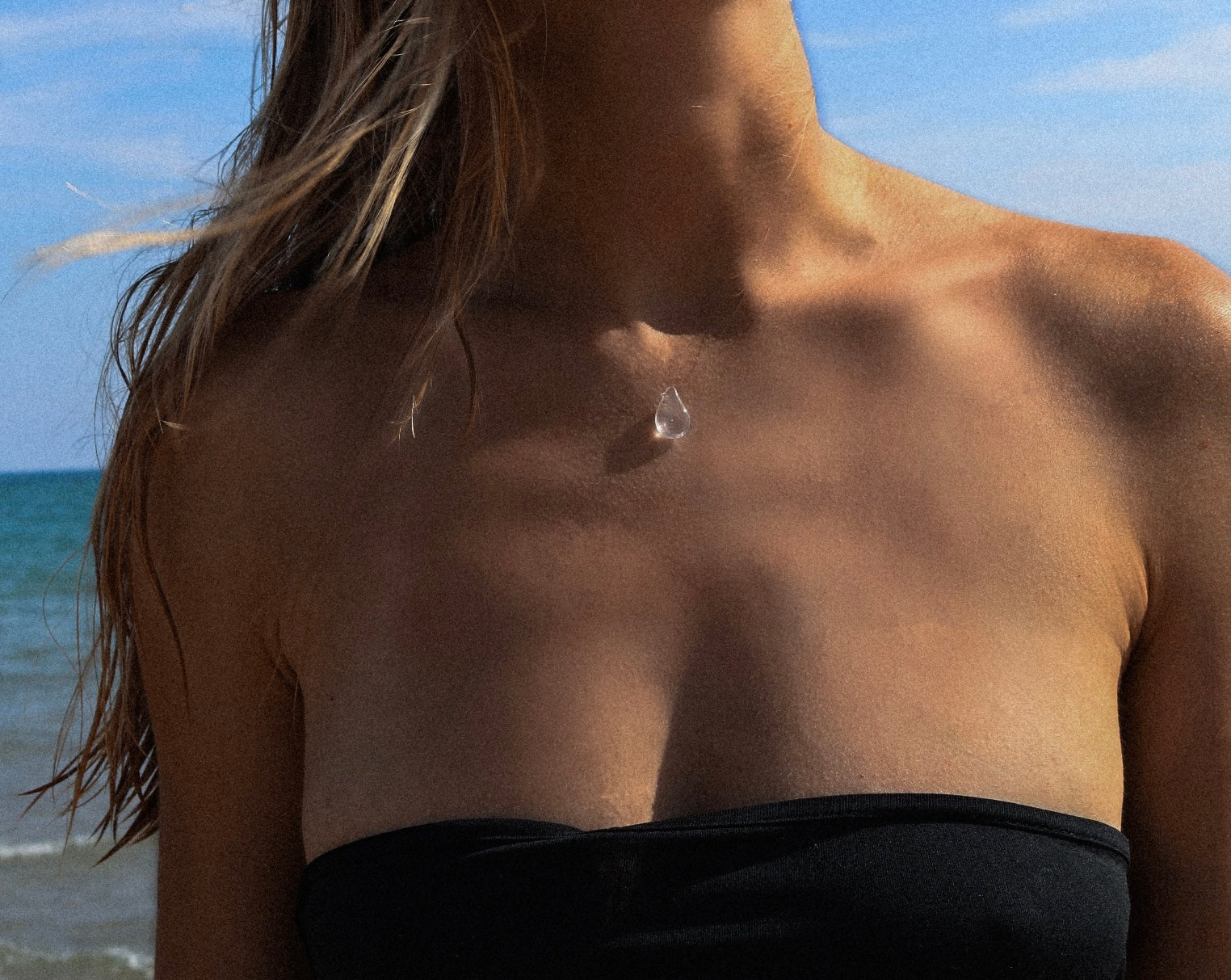 Collana a goccia d'acqua