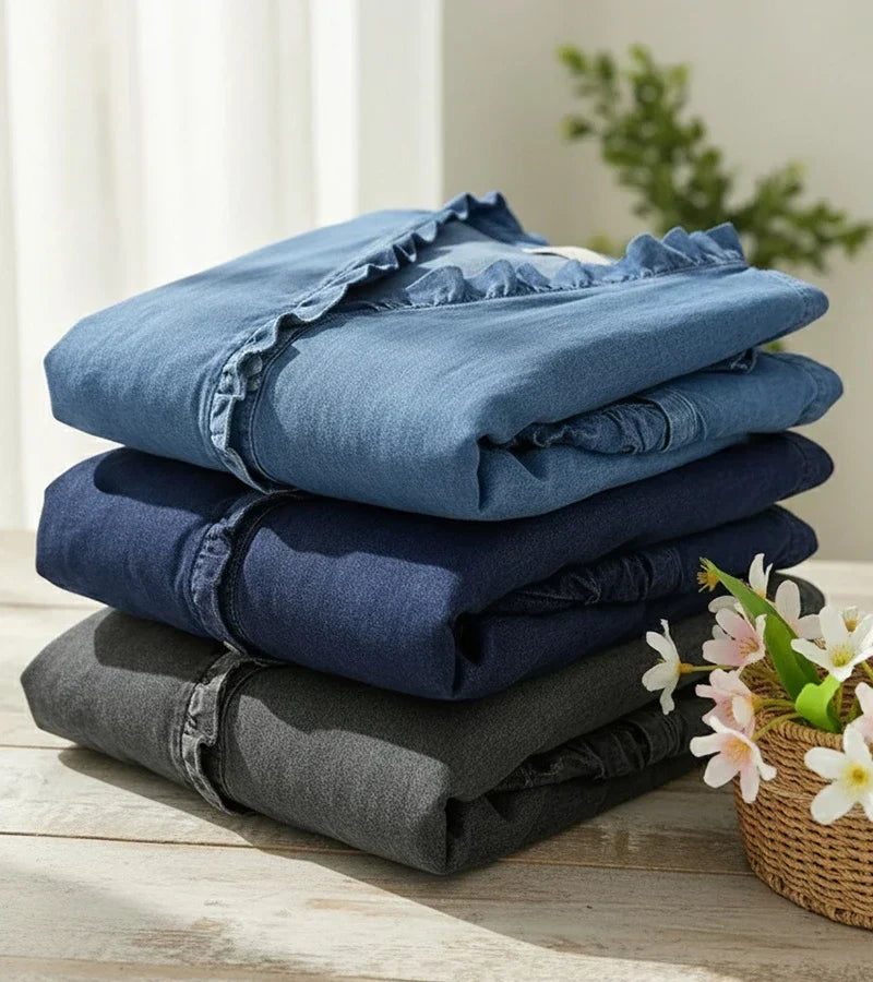 Beatrice™ | Blusa con scollo a V e dettagli romantici