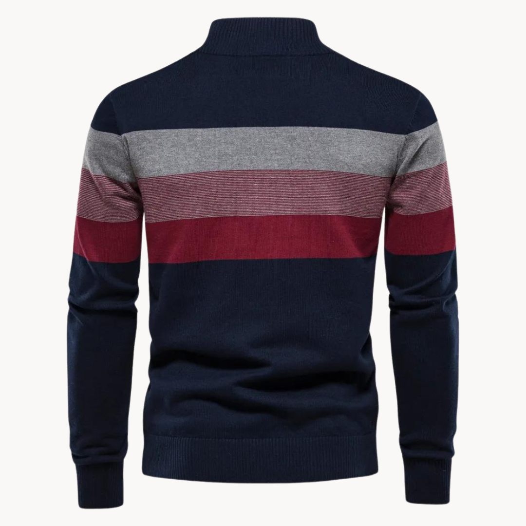 Aurullo - Maglione con zip a un quarto