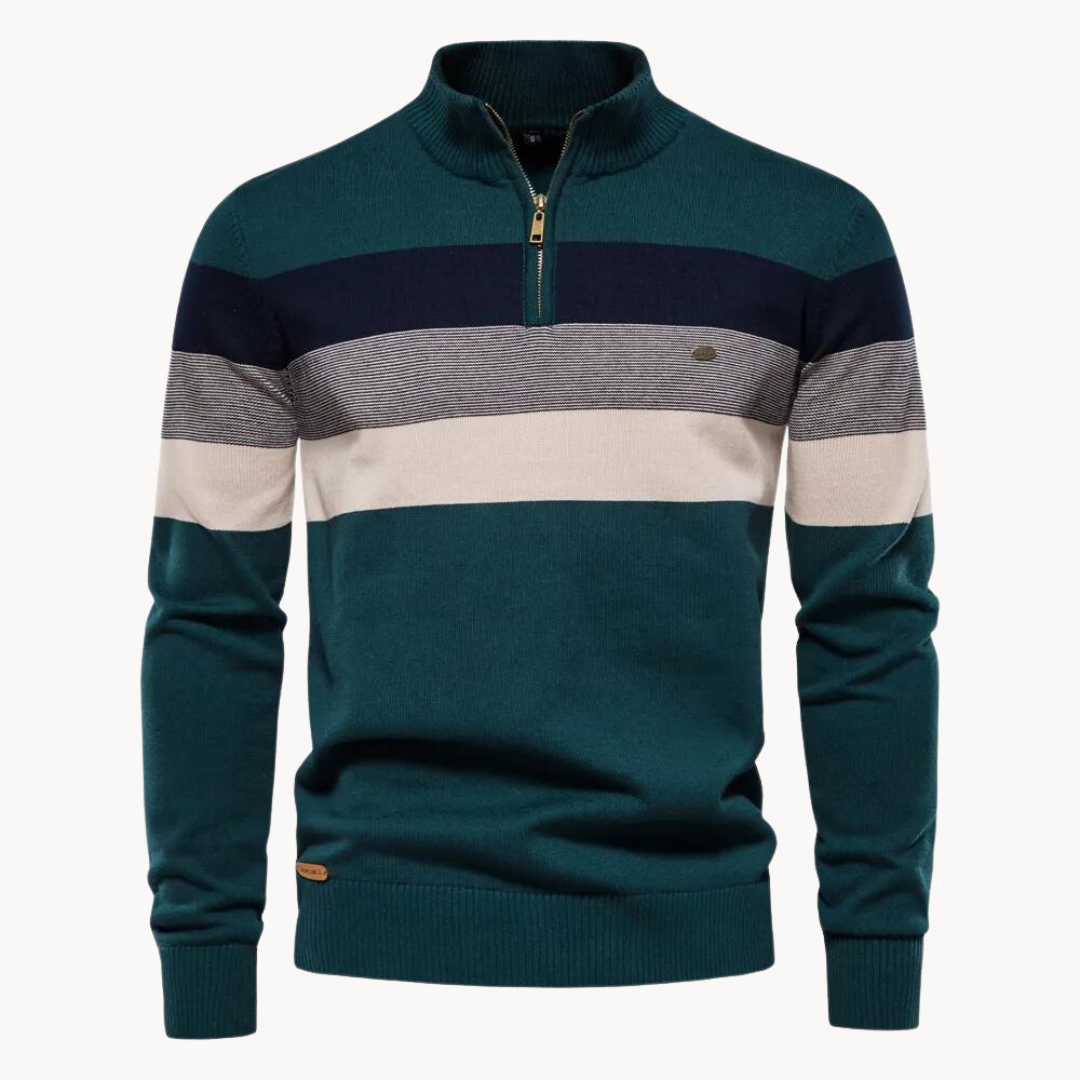 Aurullo - Maglione con zip a un quarto