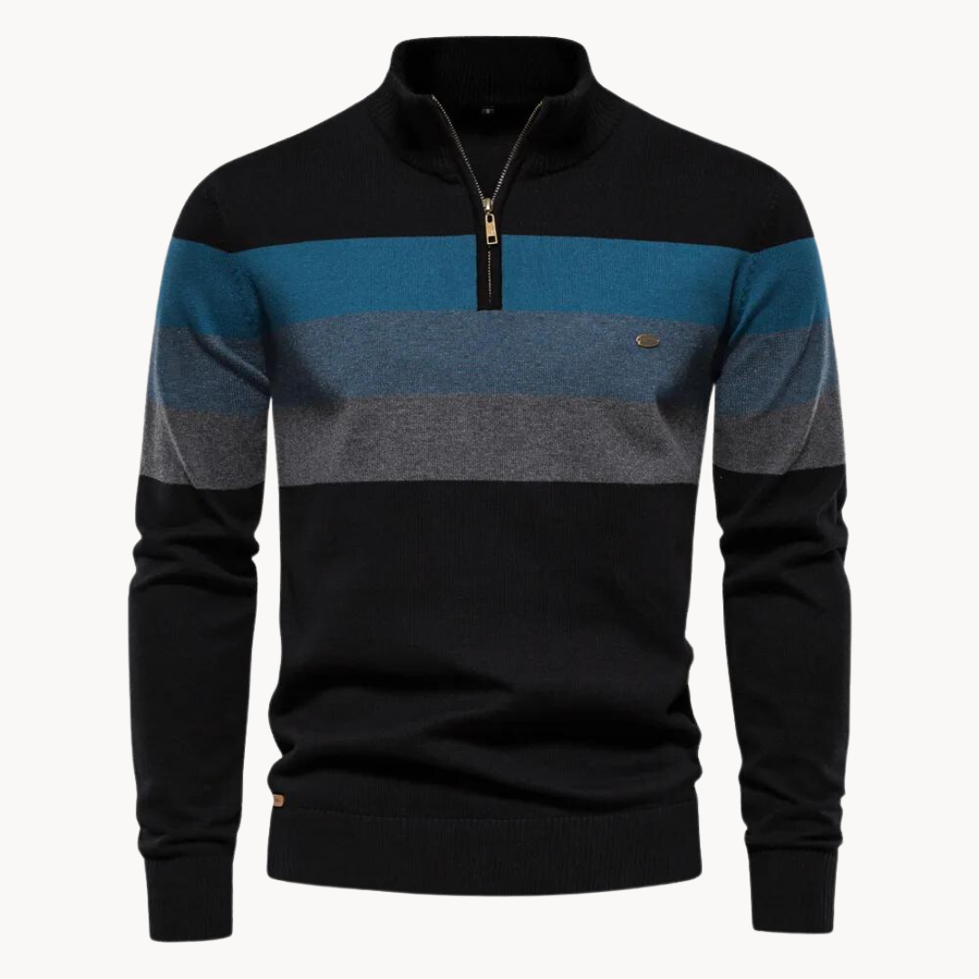 Aurullo - Maglione con zip a un quarto